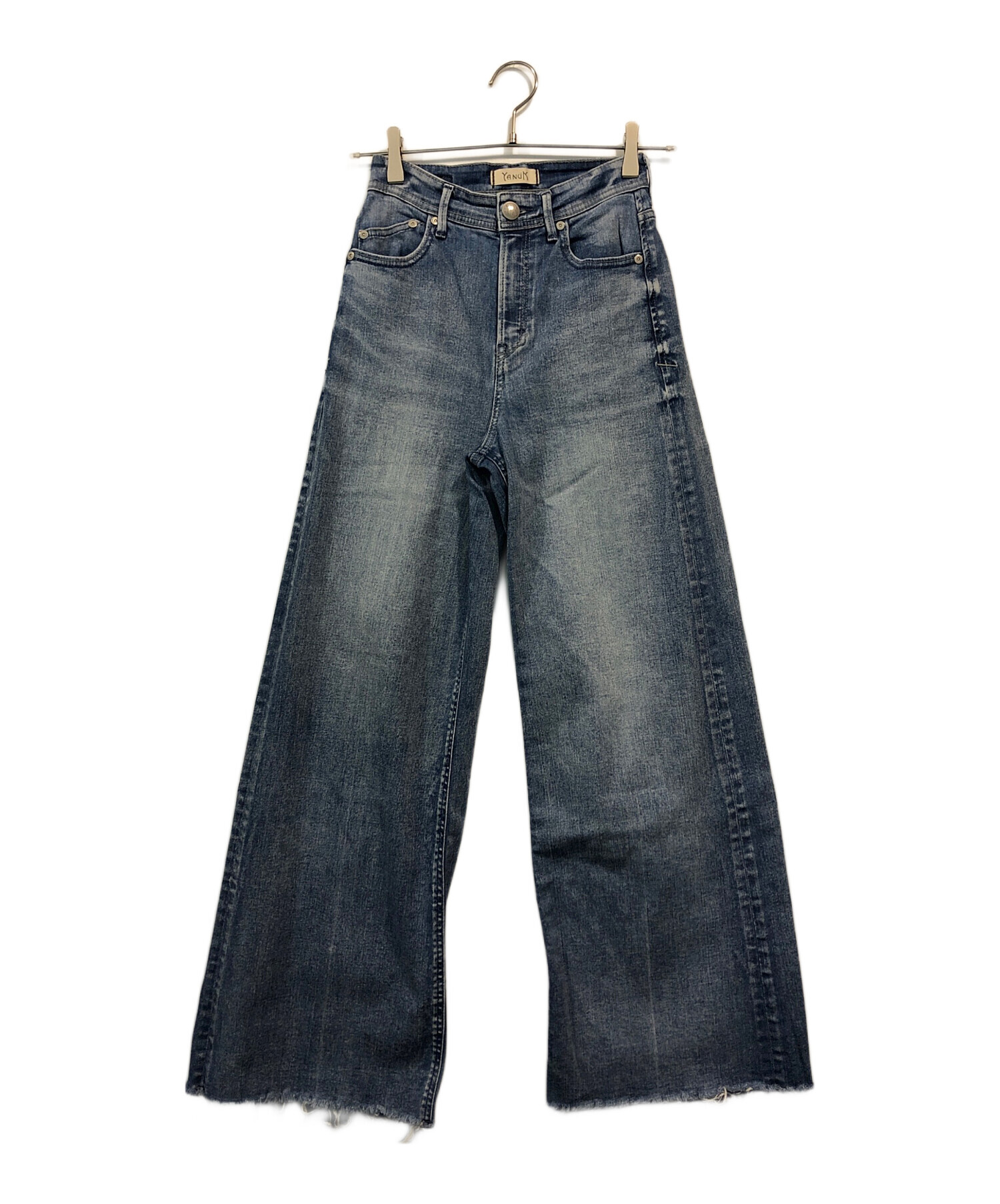中古・古着通販】YANUK (ヤヌーク) WideFLAREデニムパンツ インディゴ 