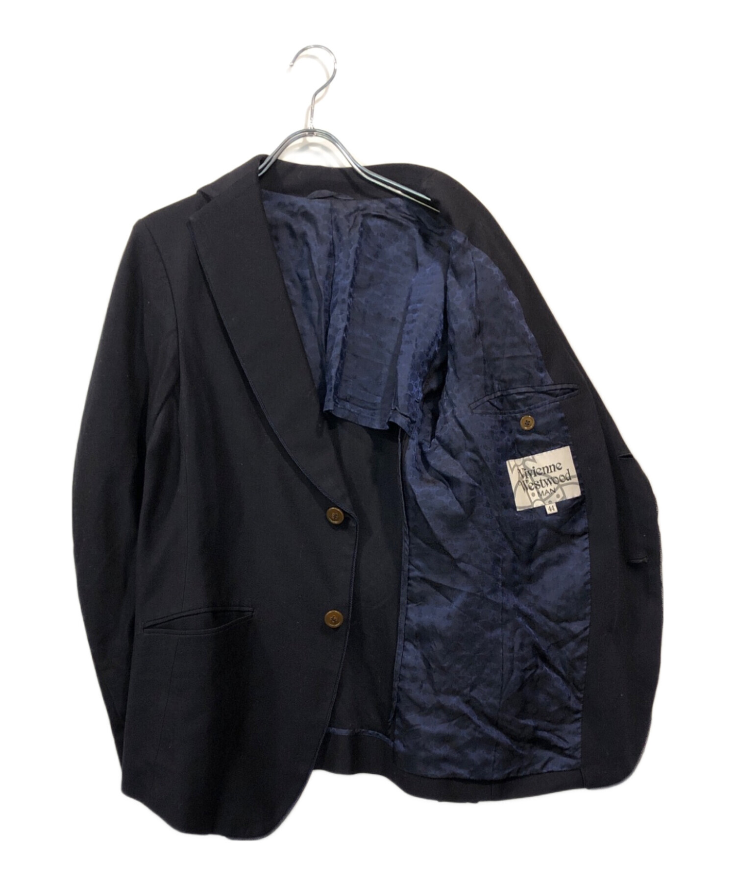ヴィヴィアンウエストウッド テーラードジャケット サイズ44 ネイビー 中古・古着通販】Vivienne Westwood man (ヴィヴィアン ウェストウッド