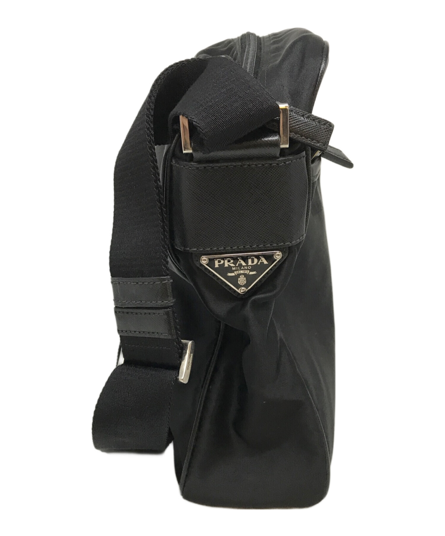 中古・古着通販】PRADA (プラダ) ロゴナイロンショルダーバッグ