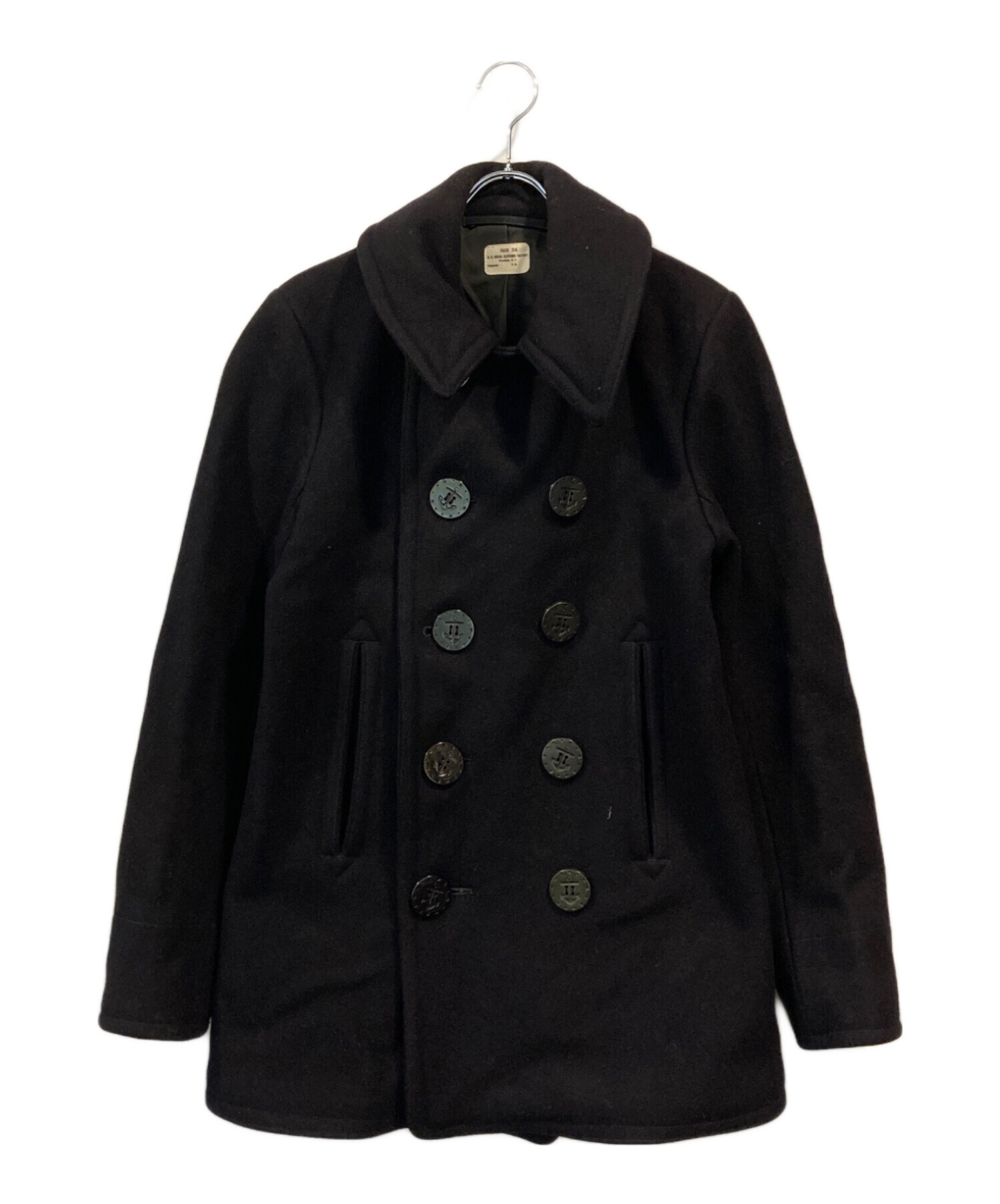 リアルマッコイズ NAVAL CLOTHING FACTORY ワークシャツ 黒 ご入札され