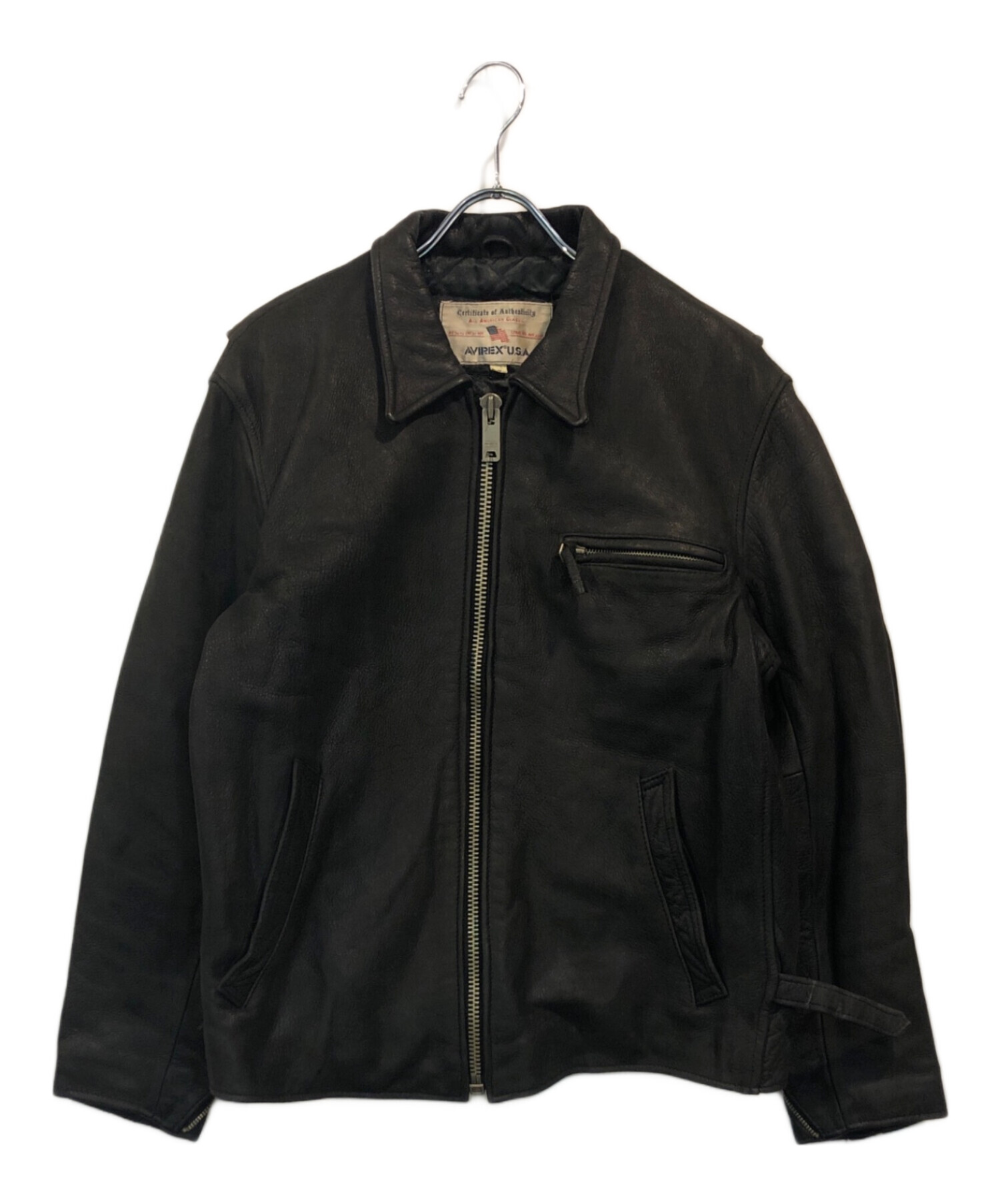 中古・古着通販】AVIREX (アヴィレックス) カウレザージャケット