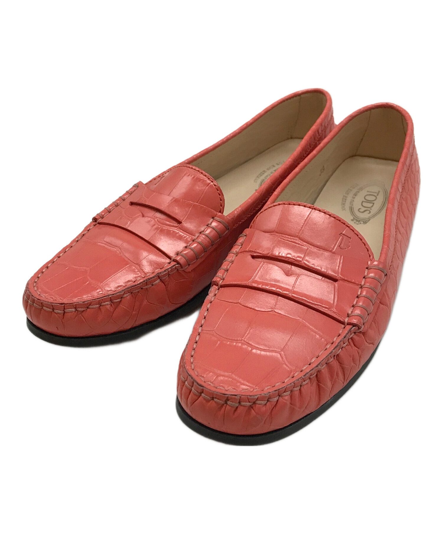 トッズ ドライビングシューズ 赤 中古・古着通販】TOD'S (トッズ
