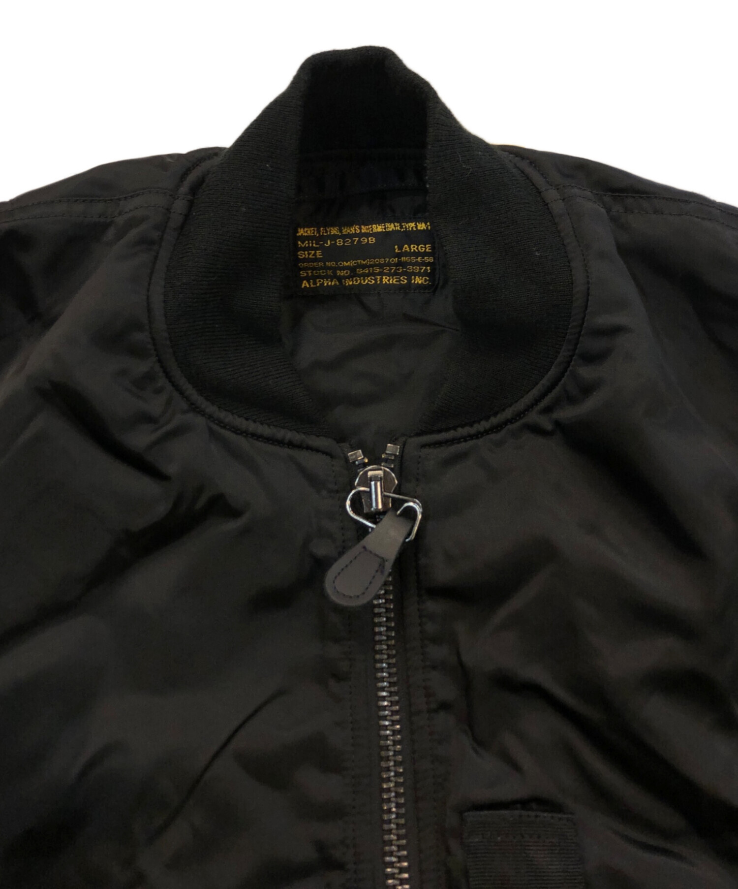中古・古着通販】ALPHA (アルファ) MA-1 DOBBS VINTAGE ブラック 