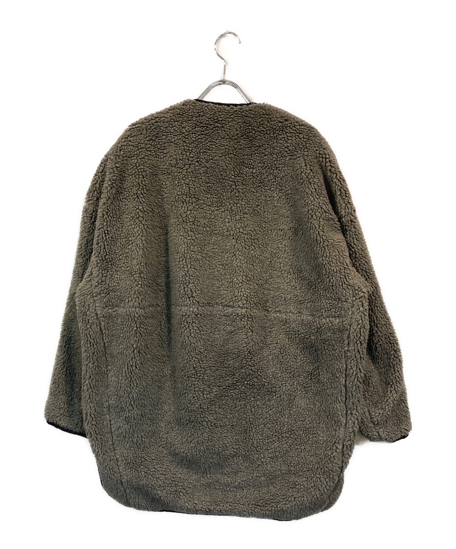 中古・古着通販】nagonstans (ナゴンスタンス) ノーカラー ボア