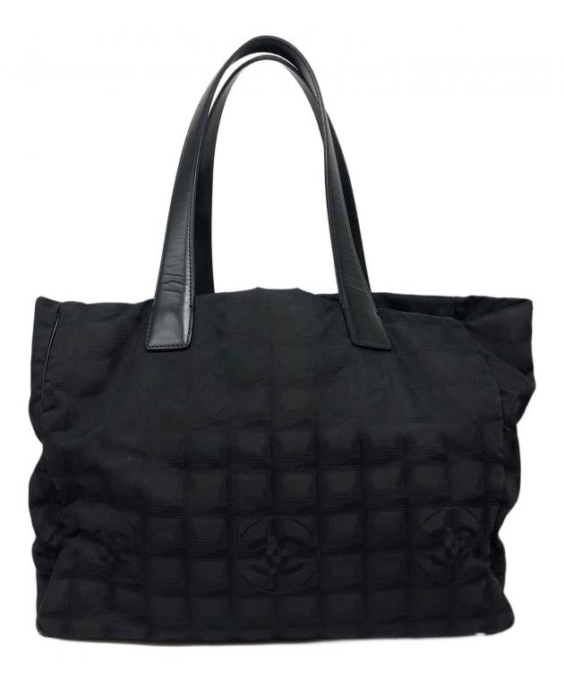 中古・古着通販】CHANEL (シャネル) ナイロントートバッグMM ブラック 