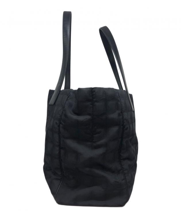 中古・古着通販】CHANEL (シャネル) ナイロントートバッグMM ブラック