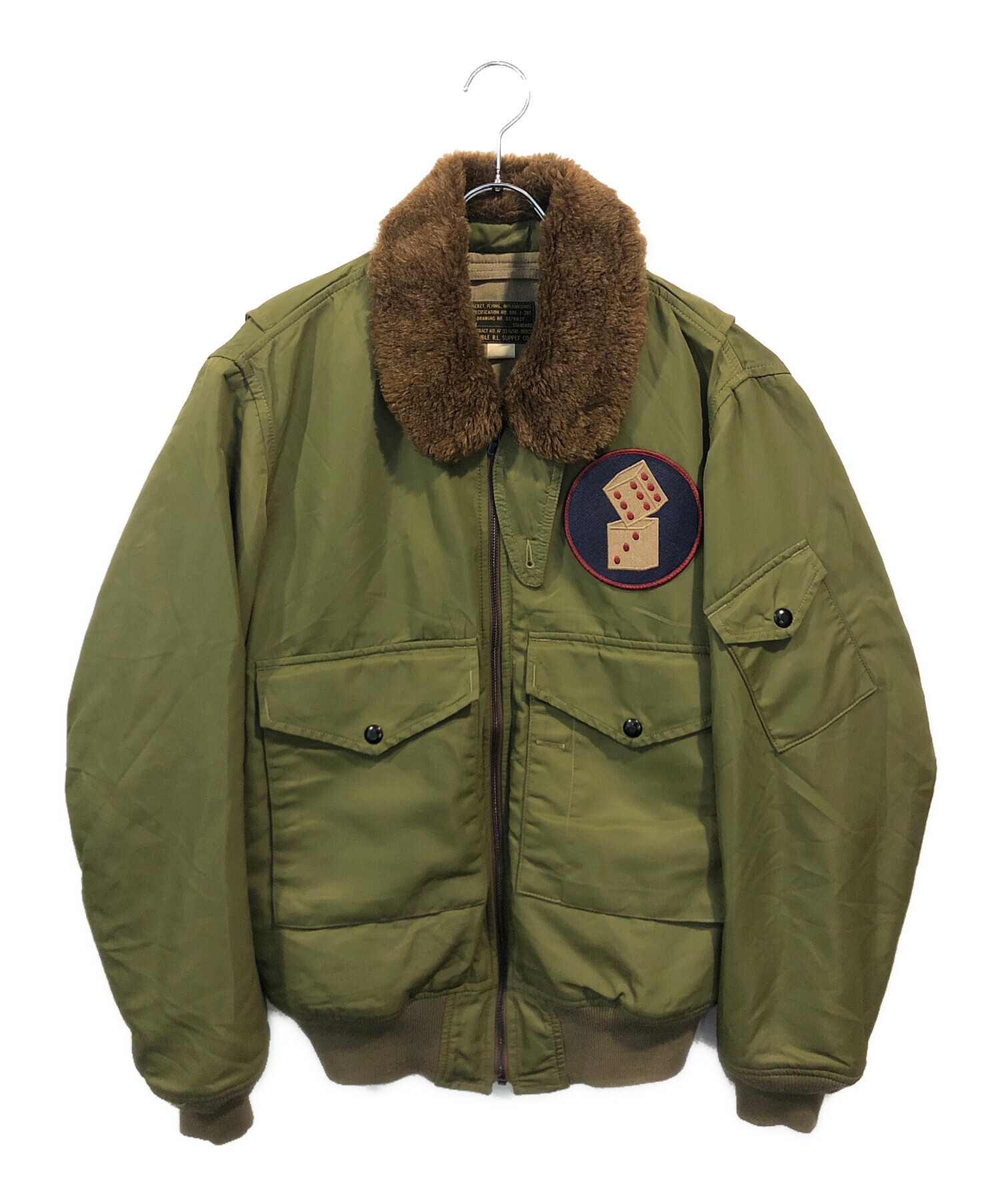 中古・古着通販】RRL (ダブルアールエル) フライトジャケット グリーン 