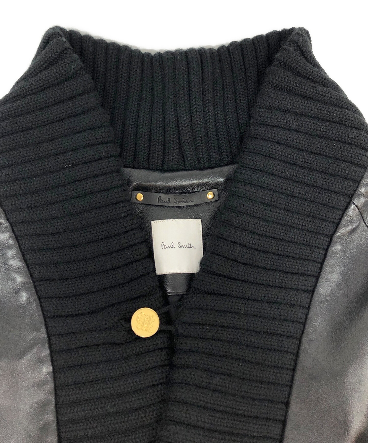中古・古着通販】PAUL SMITH (ポールスミス) 羊革ビッグカラープル 