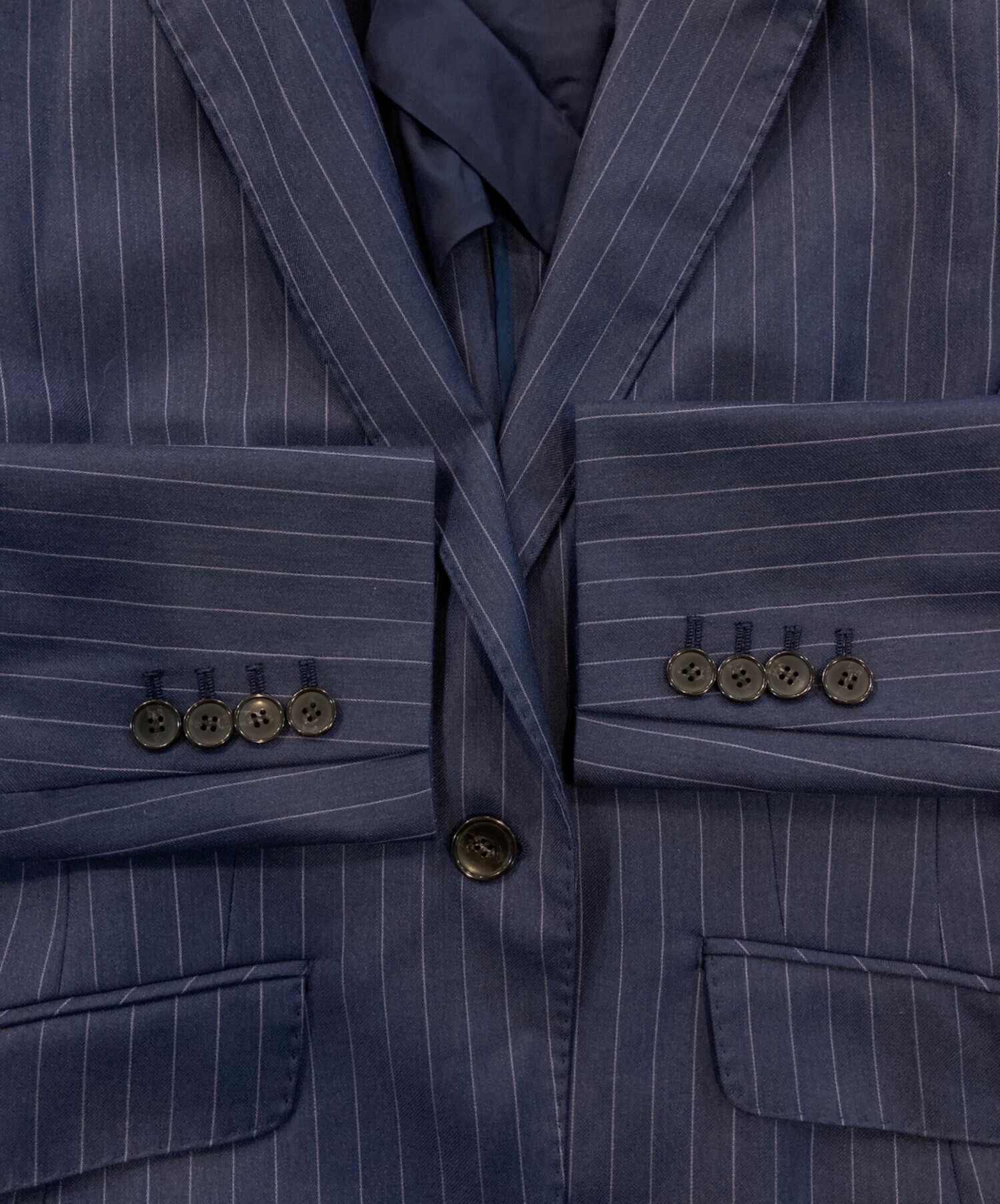 中古・古着通販】INED (イネド) セットアップスーツ ネイビー サイズ:7