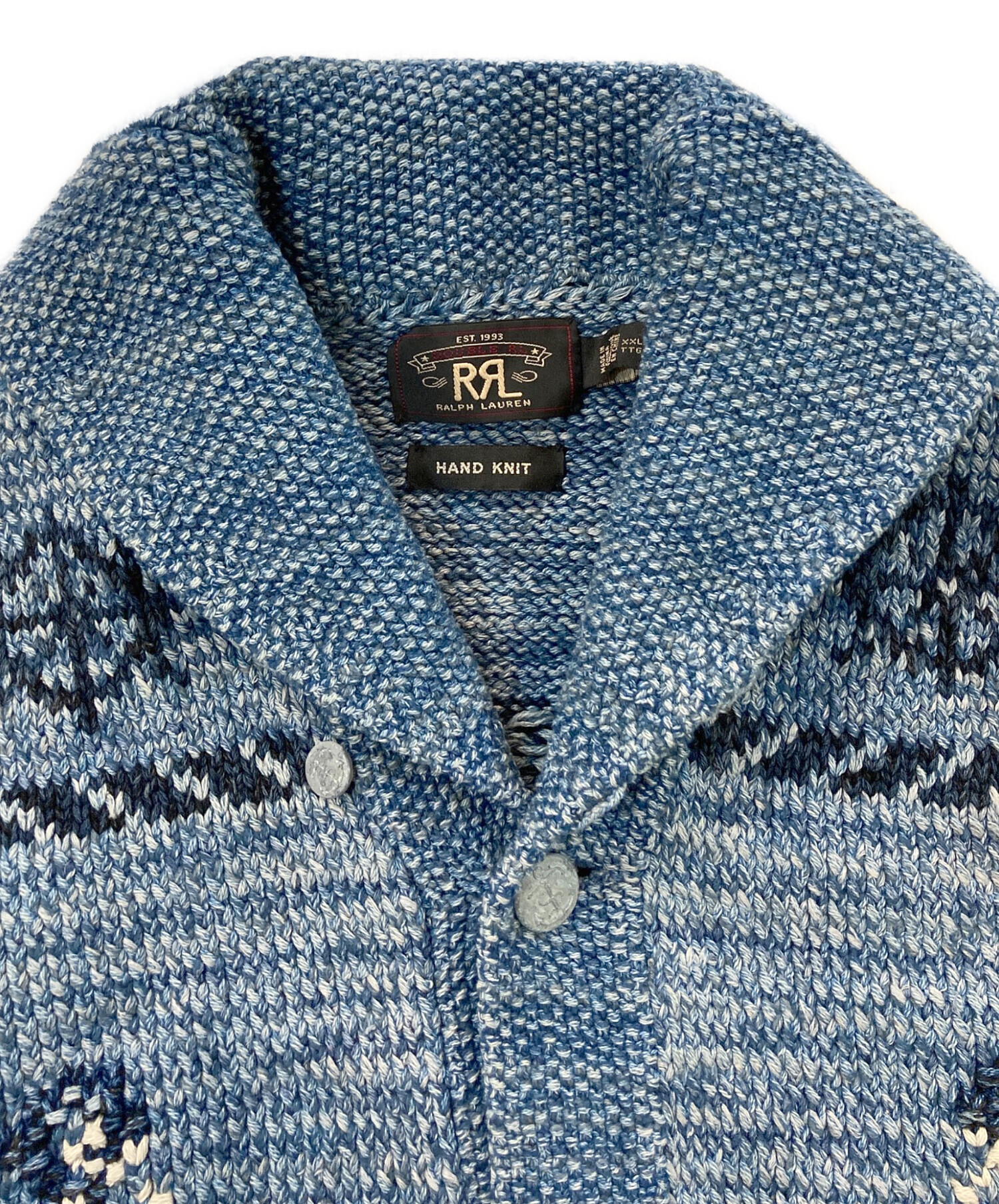 中古・古着通販】RRL (ダブルアールエル) ハンドニットインディゴ