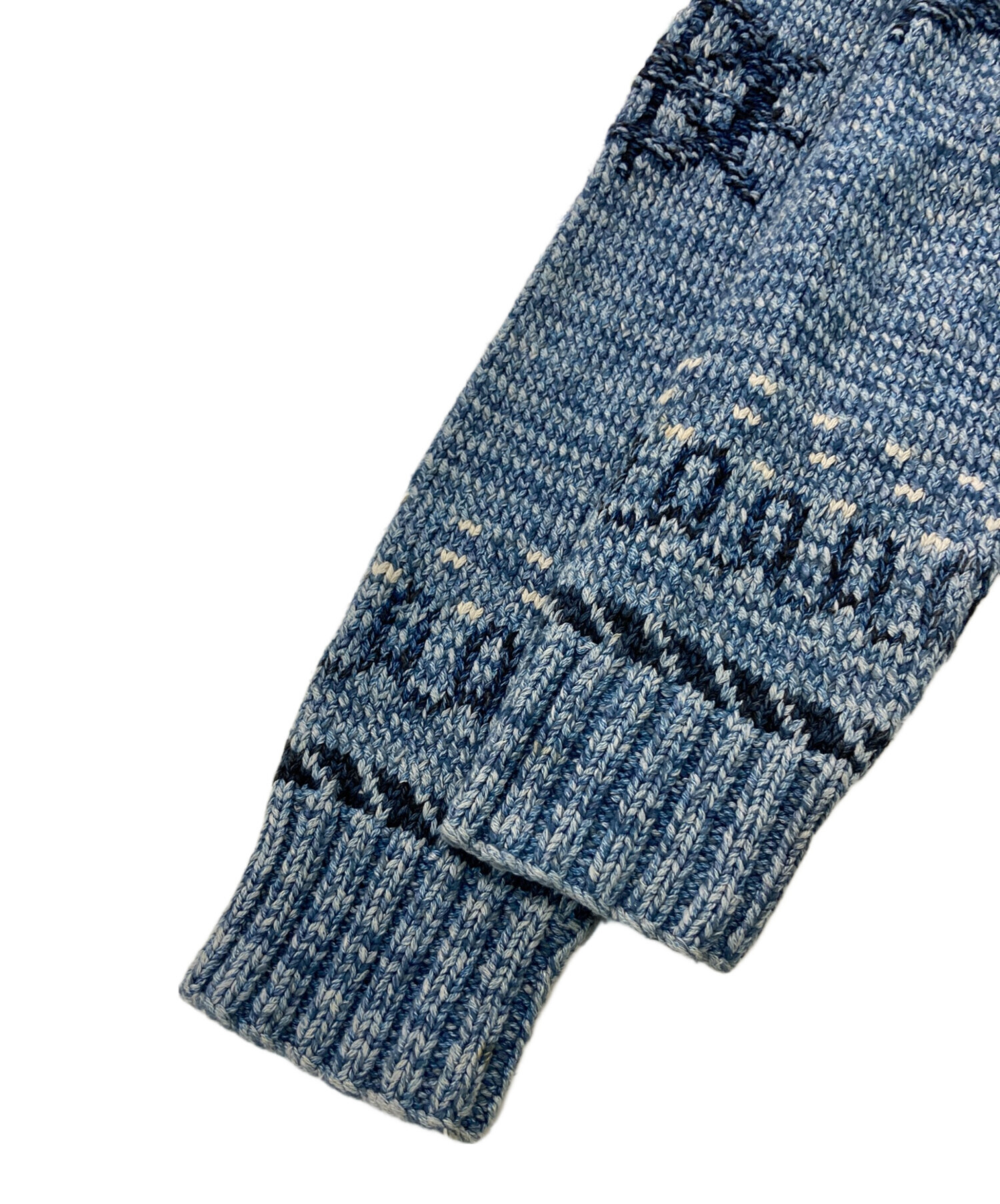 中古・古着通販】RRL (ダブルアールエル) ハンドニットインディゴ
