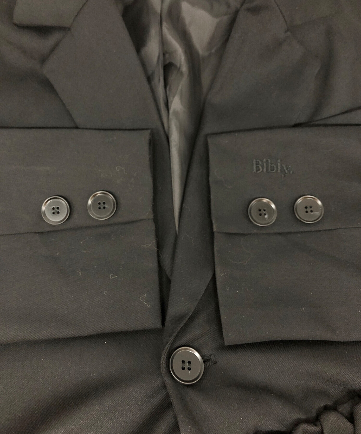 正規品bibiy AGATHA PEPURAMU JACKET 中古・古着通販】Bibiy. (ビビィ) AGATHA PEPURAMU JACKET ブラック