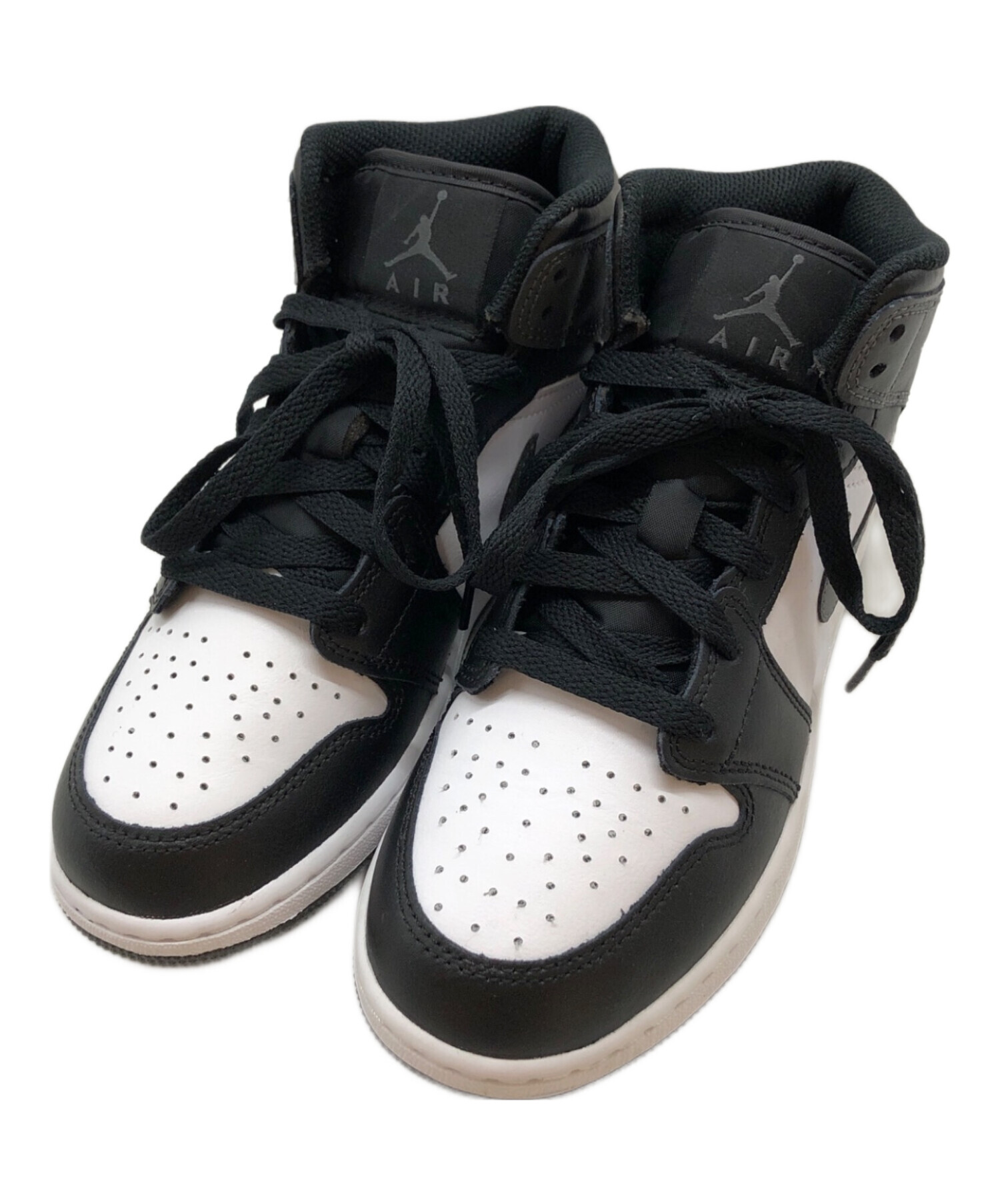 中古・古着通販】NIKE (ナイキ) GS エアジョーダン1 ミッド ブラック 