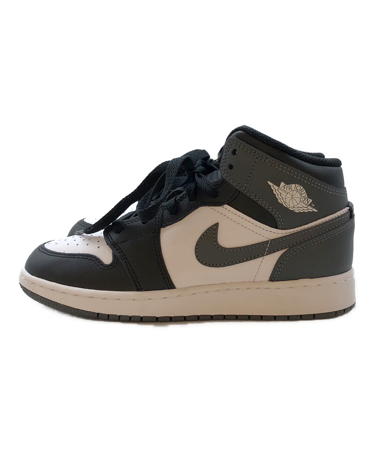 中古・古着通販】NIKE (ナイキ) GS エアジョーダン1 ミッド ブラック 