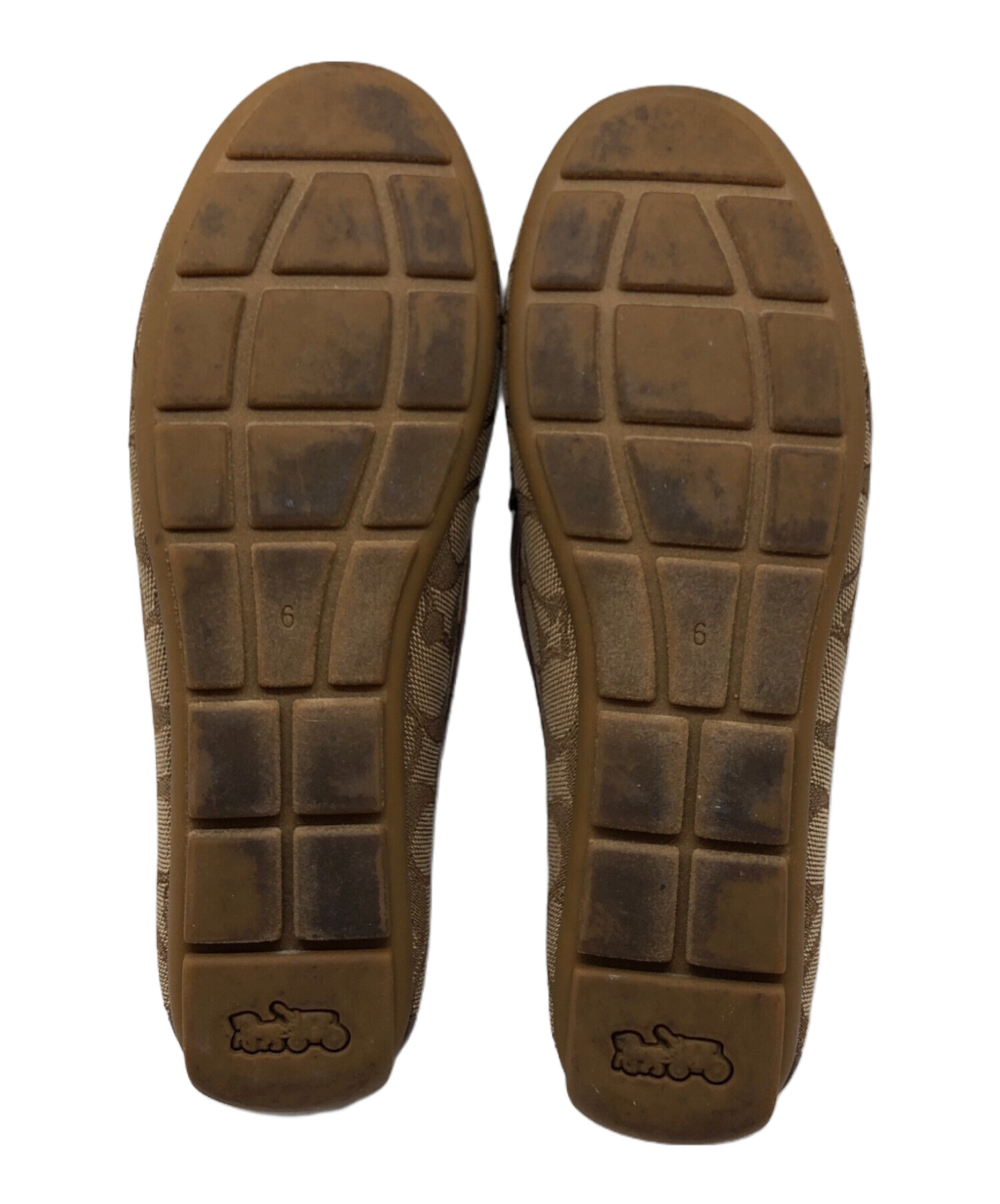 新品未使用 COACH コーチ ビットローファー ブラウン 茶 US7 新品未