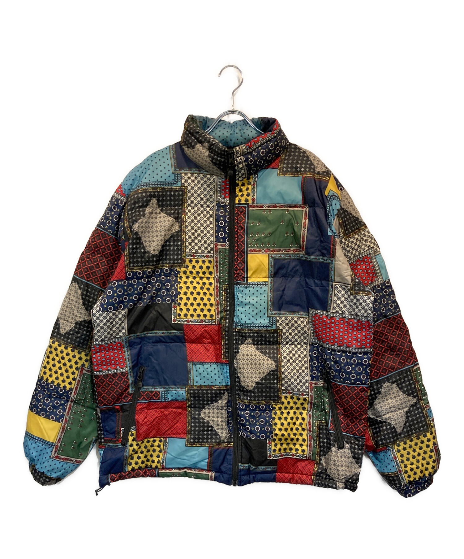中古・古着通販】stussy (ステューシー) PATCHWORK PUFFER JACKET 