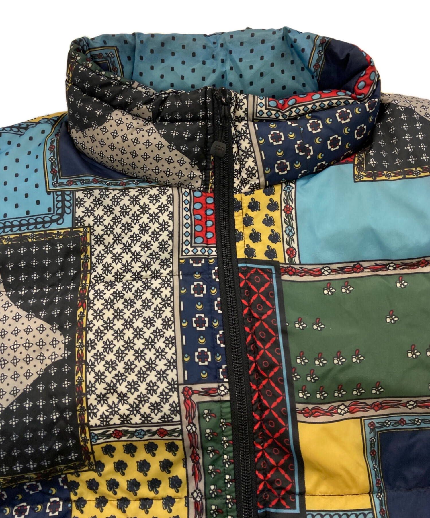 中古・古着通販】stussy (ステューシー) PATCHWORK PUFFER JACKET 