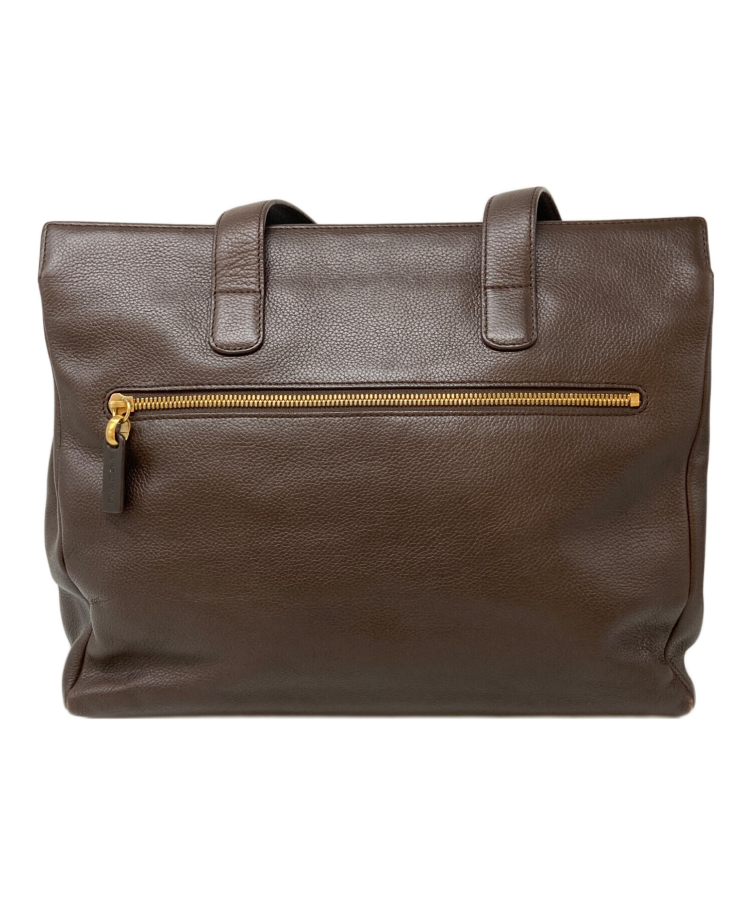 中古・古着通販】LOEWE (ロエベ) レザートートバッグ ブラウン 