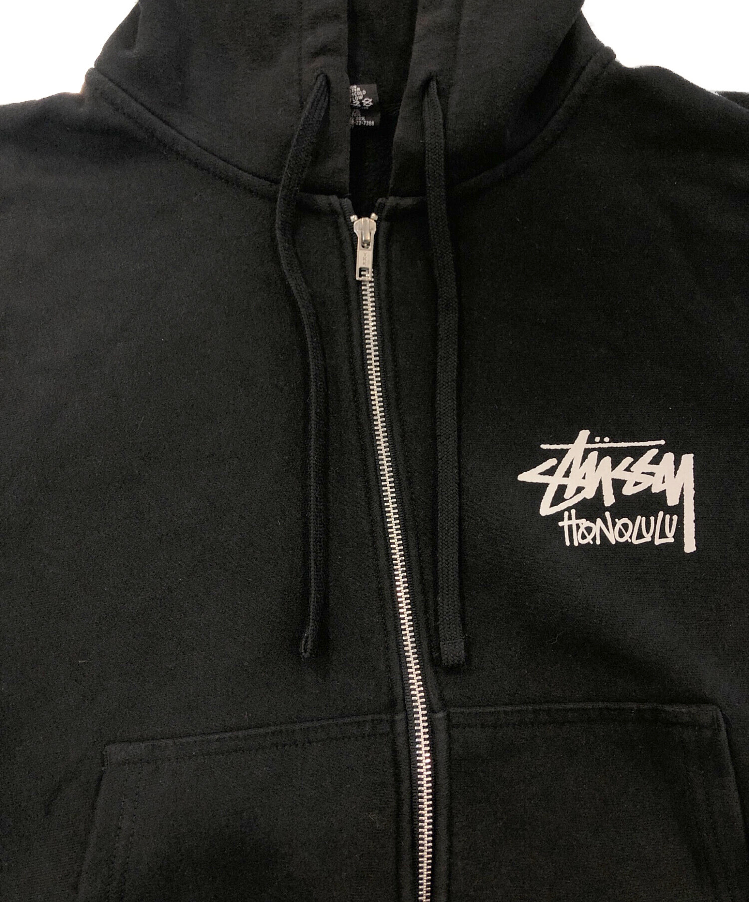 中古・古着通販】stussy (ステューシー) ロゴプリントジップアップ
