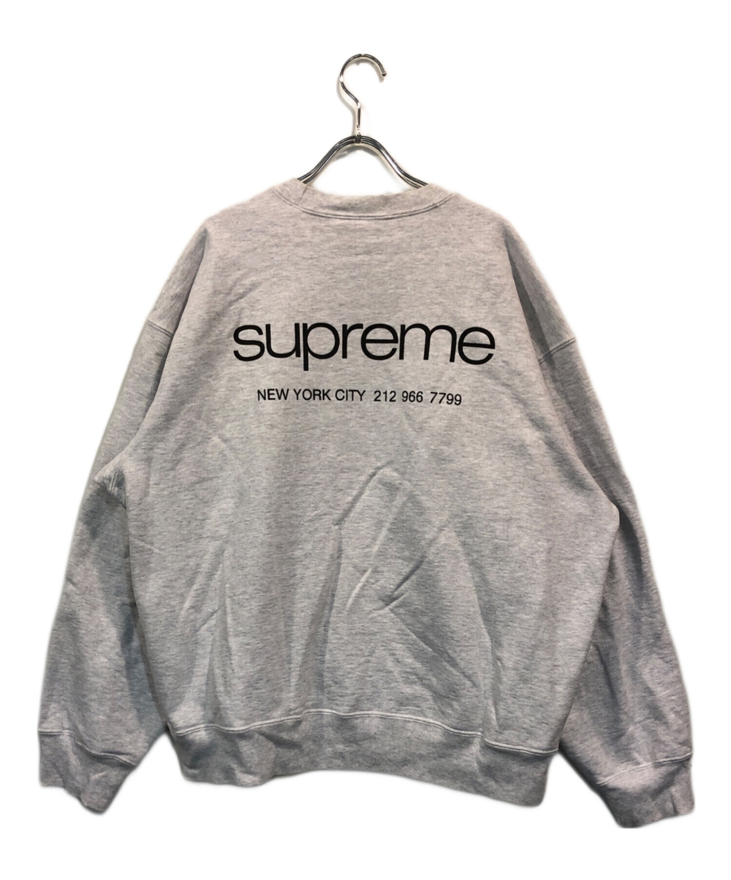 中古・古着通販】Supreme (シュプリーム) 23FWNYC Crewneck Ash Grey 