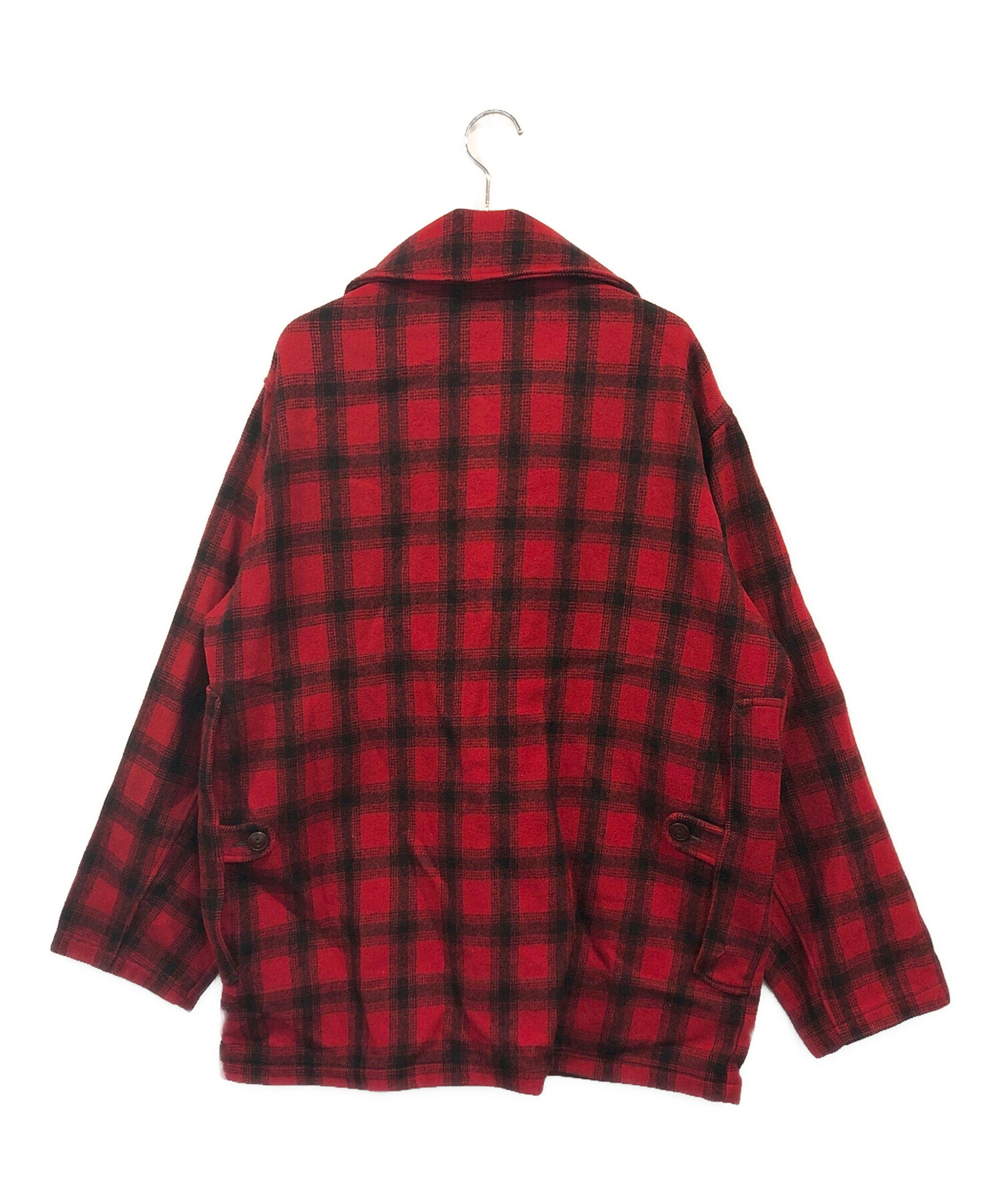 80s woolrich マッキーノジャケット レッド チェック柄 ウールリッチ 
