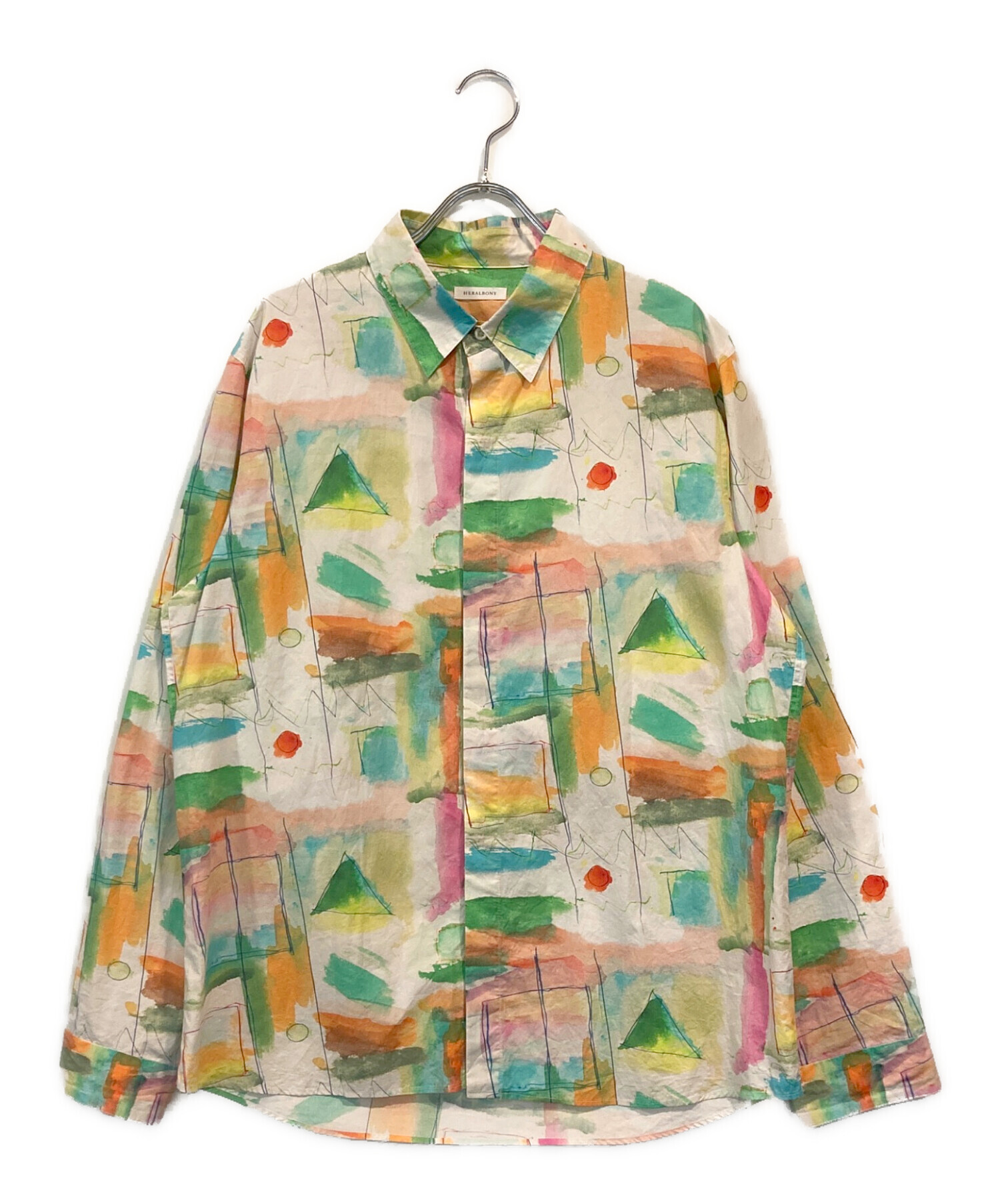 中古・古着通販】HERALBONY (ヘラルボニー) 長袖シャツ グリーン