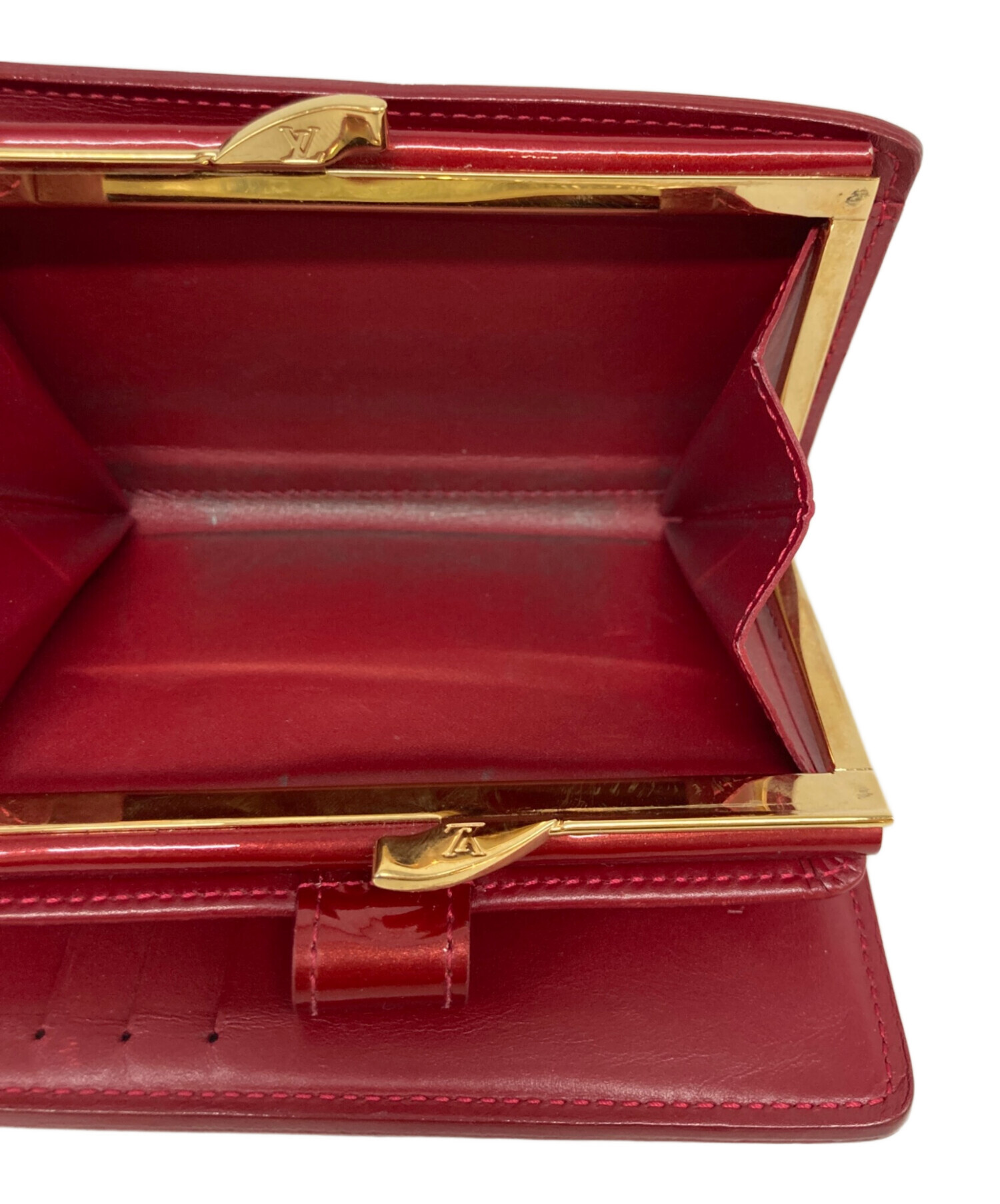 中古・古着通販】LOUIS VUITTON (ルイ ヴィトン) 2つ折り財布 レッド