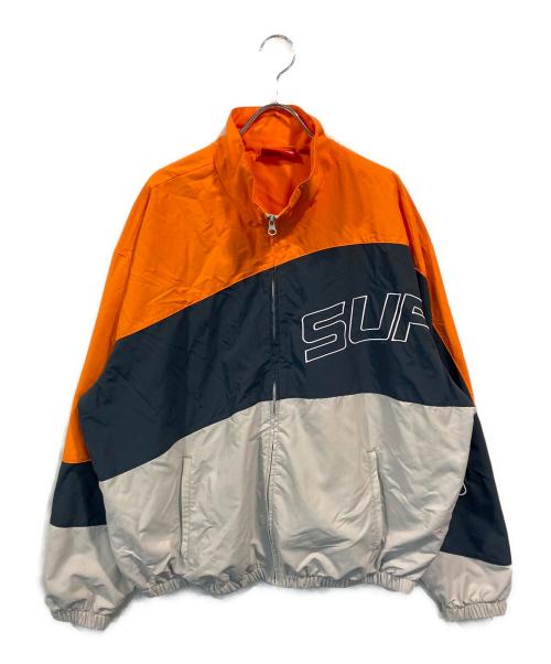 supreme ナイロンジャケット オレンジ/ネイビー/グレー 中古・古着通販】Supreme (シュプリーム) カーブトラックジャケット