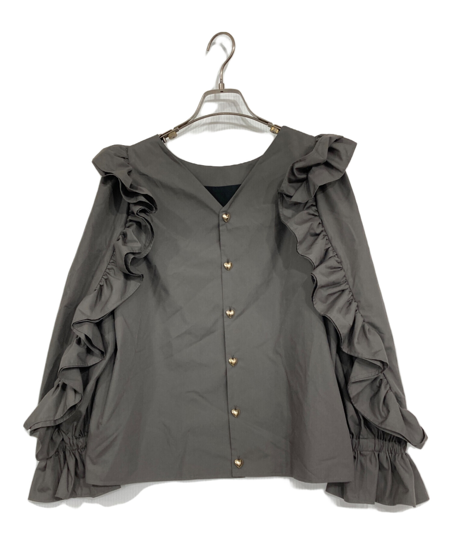 イデアルーチェ 中古・古着通販】IDEA LUCE (イデア ルーチェ) 金ハート釦フリル