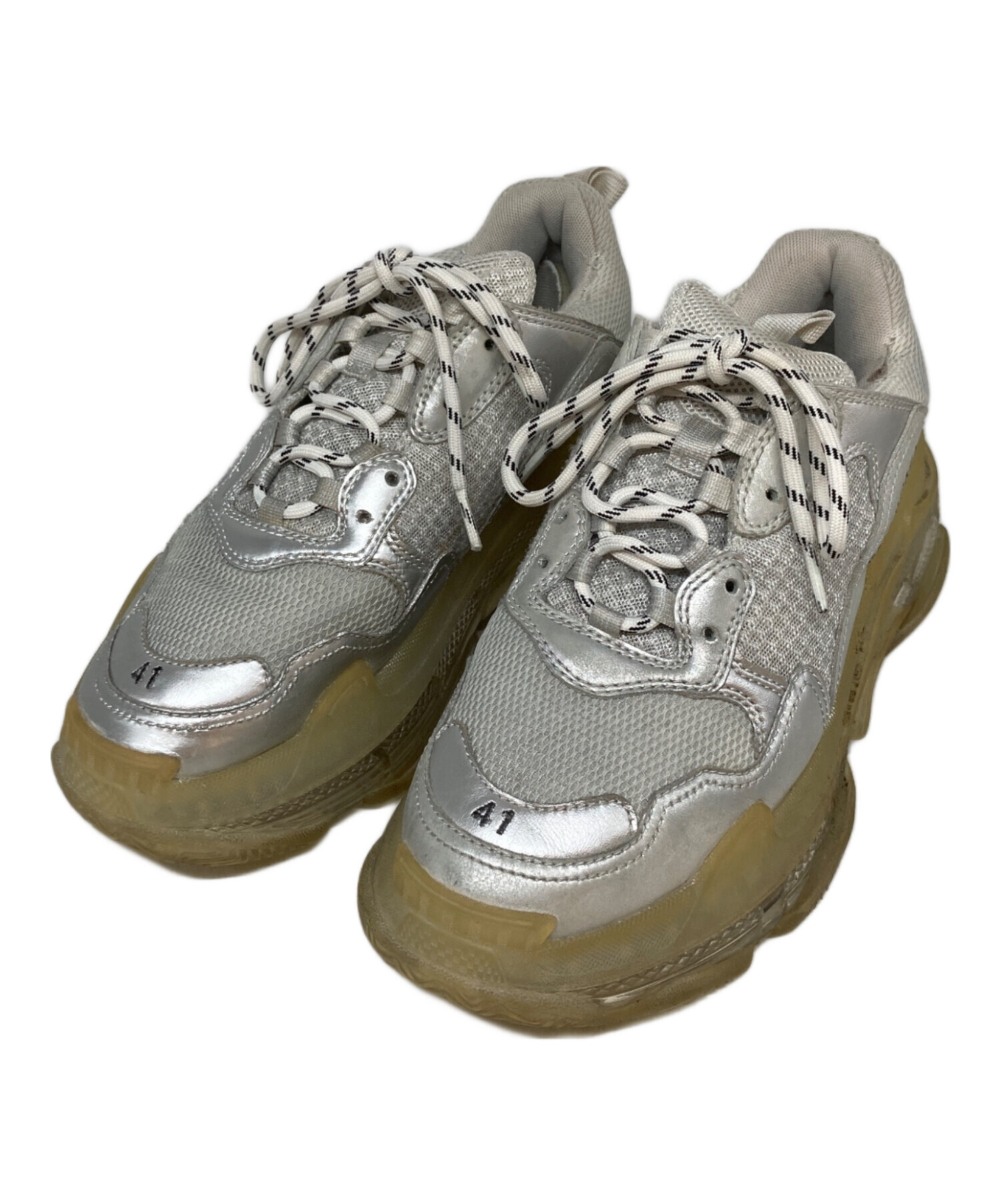 中古・古着通販】BALENCIAGA (バレンシアガ) トリプルS クリアソール 