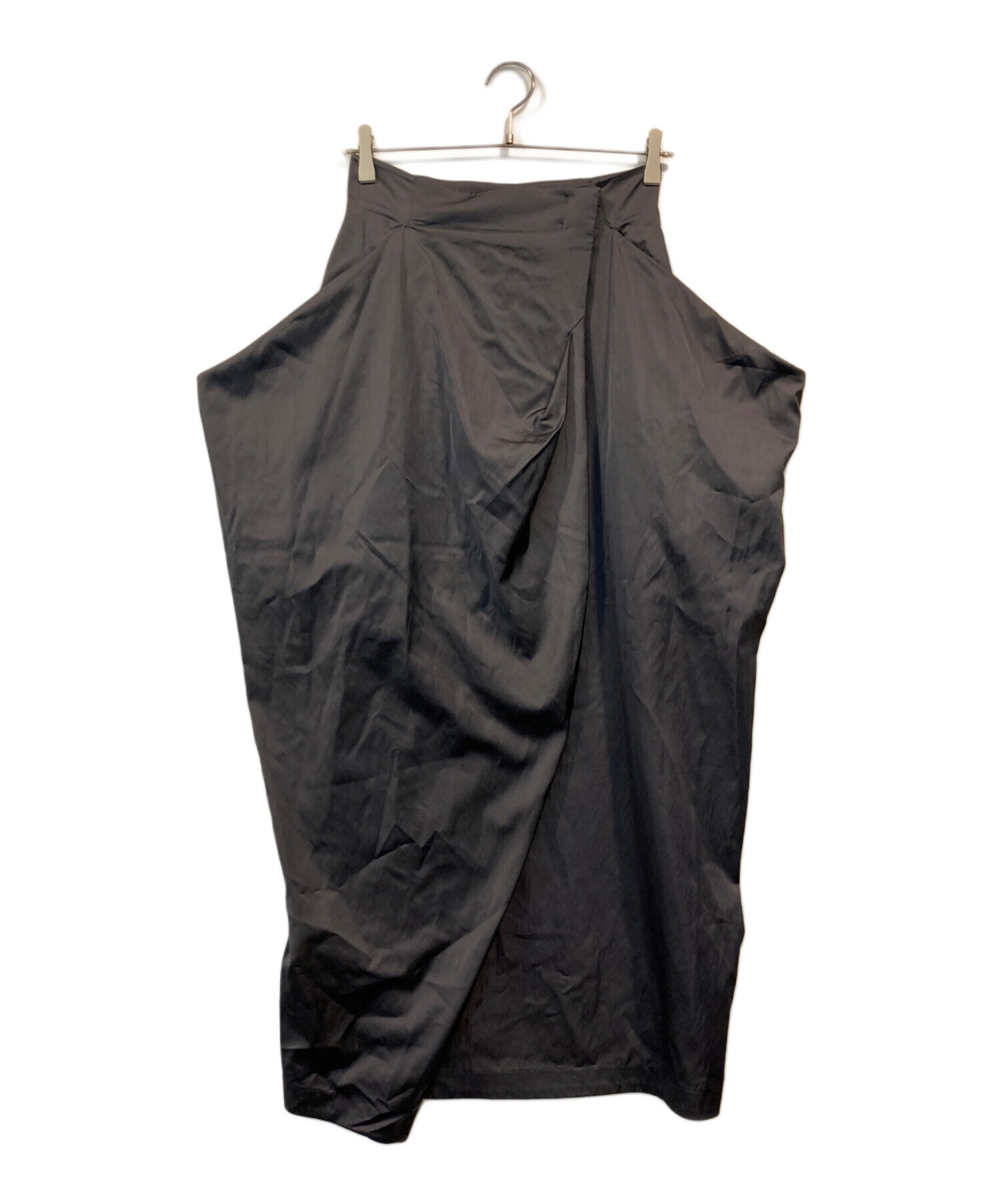中古・古着通販】TODAYFUL (トゥデイフル) Satin Drape Skirt グレー