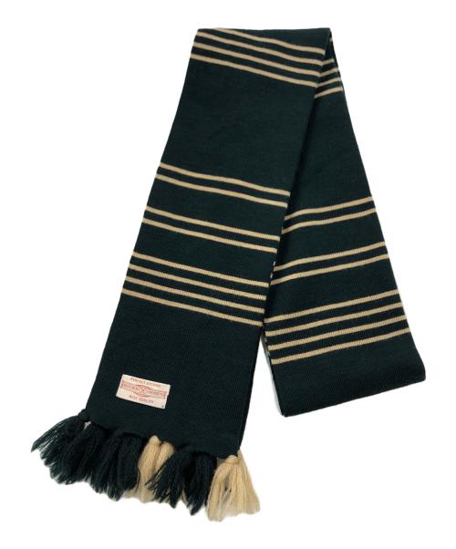 BUTCHER PRODUCTS ダークグリーン ストライプマフラー 中古・古着通販】BUTCHER PRODUCTS (ブッチャープロダクツ) ストライプ