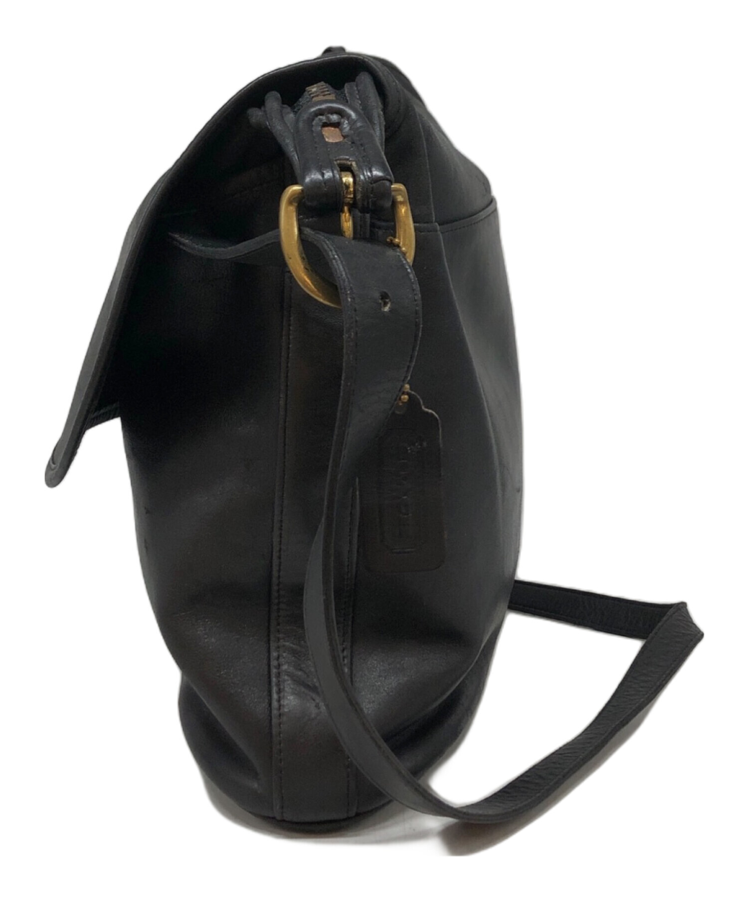 中古・古着通販】COACH (コーチ) オールドフラップショルダーバッグ 