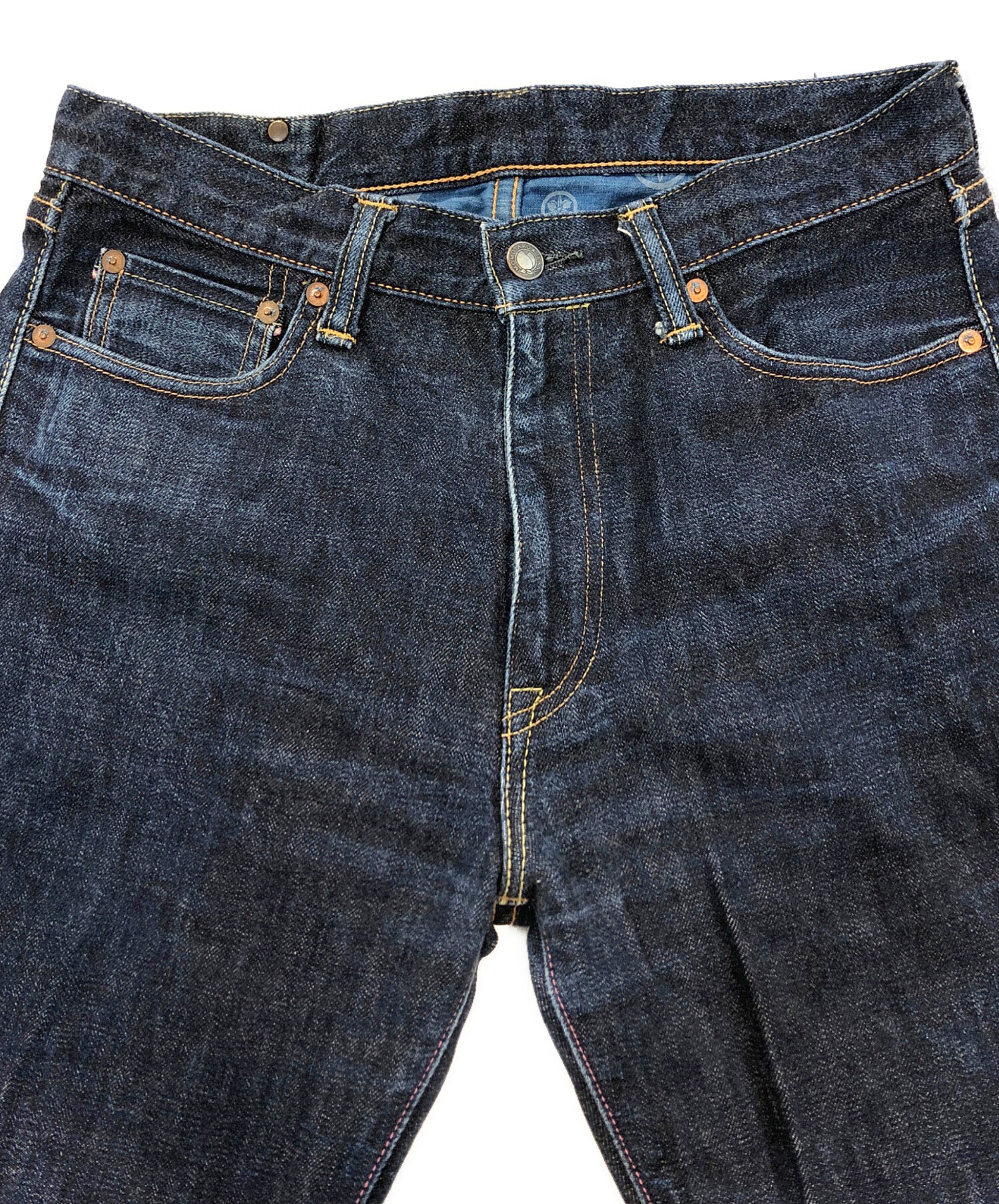 桃太郎ジーンズ　銅丹ストレート　W30 美品　特濃 中古・古着通販】MOMOTARO JEANS (桃太郎ジーンズ) 銅丹 特濃