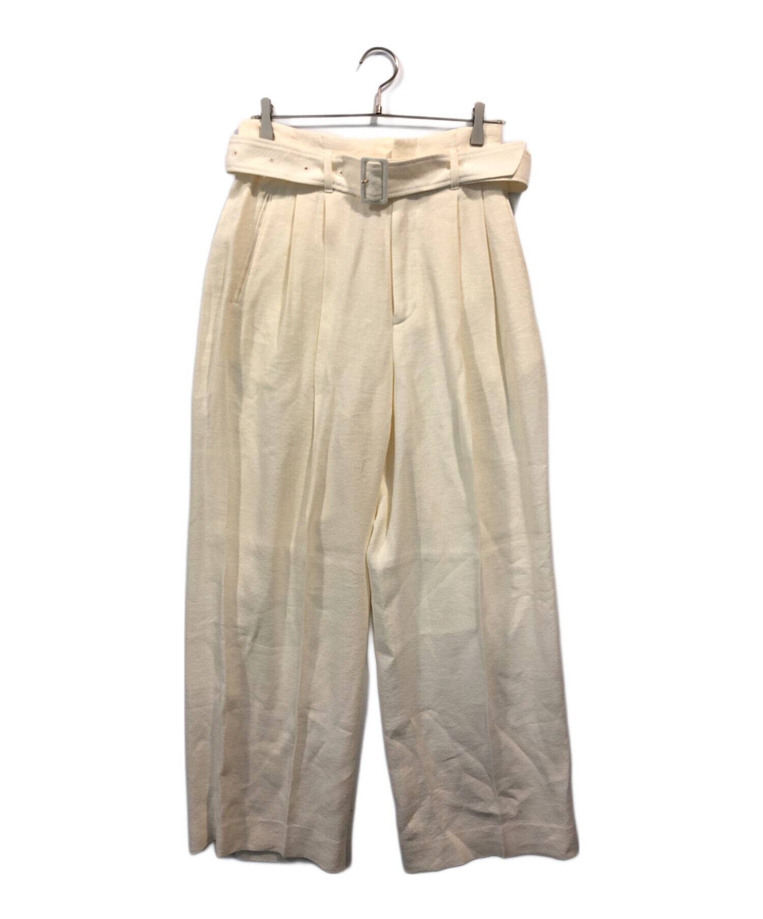 極美品 BEIGE ベイジ ノーカラージャケット パンツスーツ セットアップ