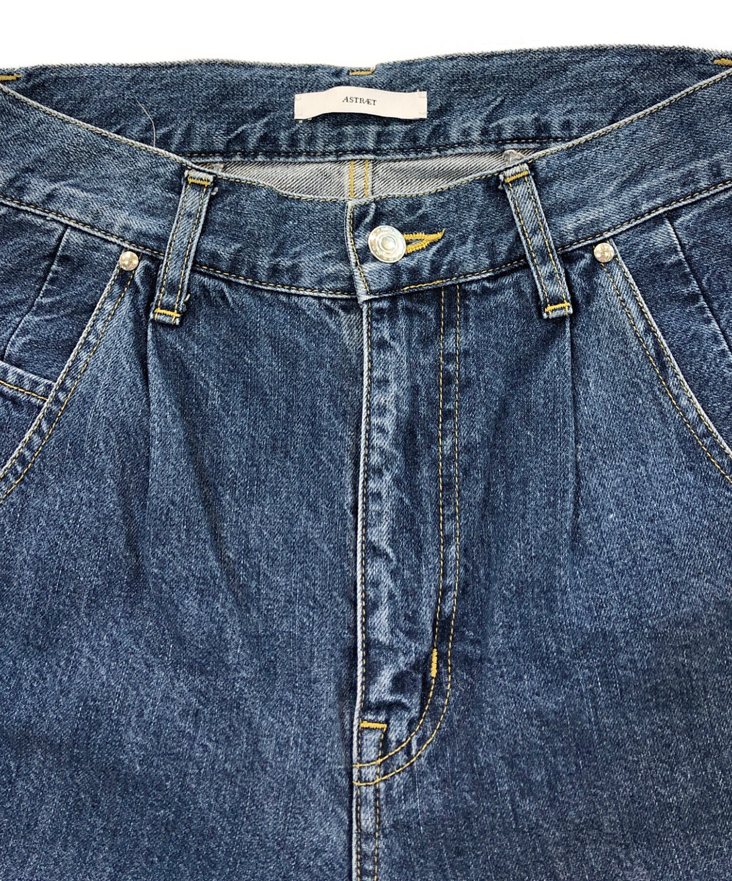 中古・古着通販】ASTRAET (アストラット) CO タック ワイド デニム