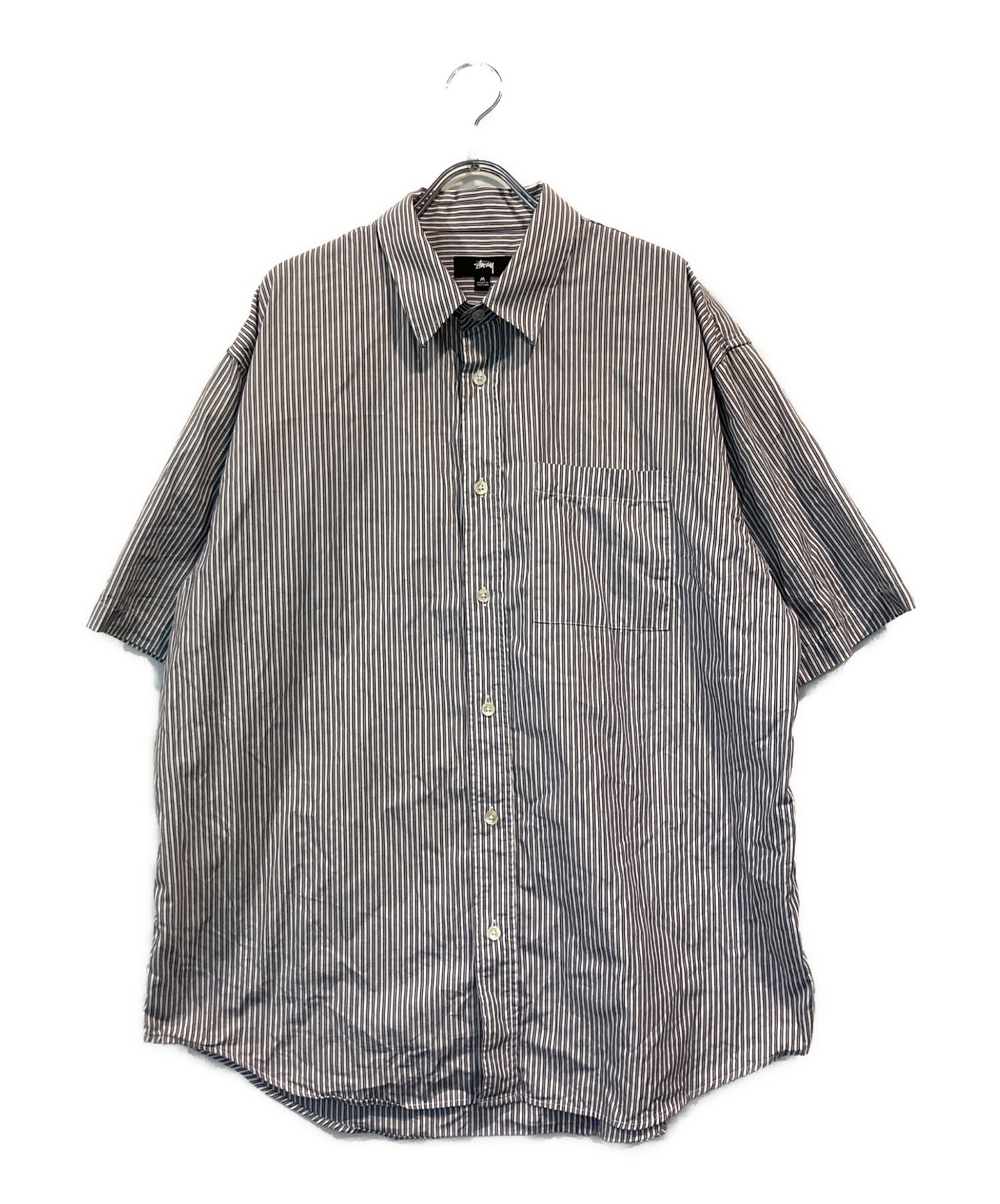 中古・古着通販】stussy (ステューシー) BOXY SS SHIRT 8 BALL STRIPE