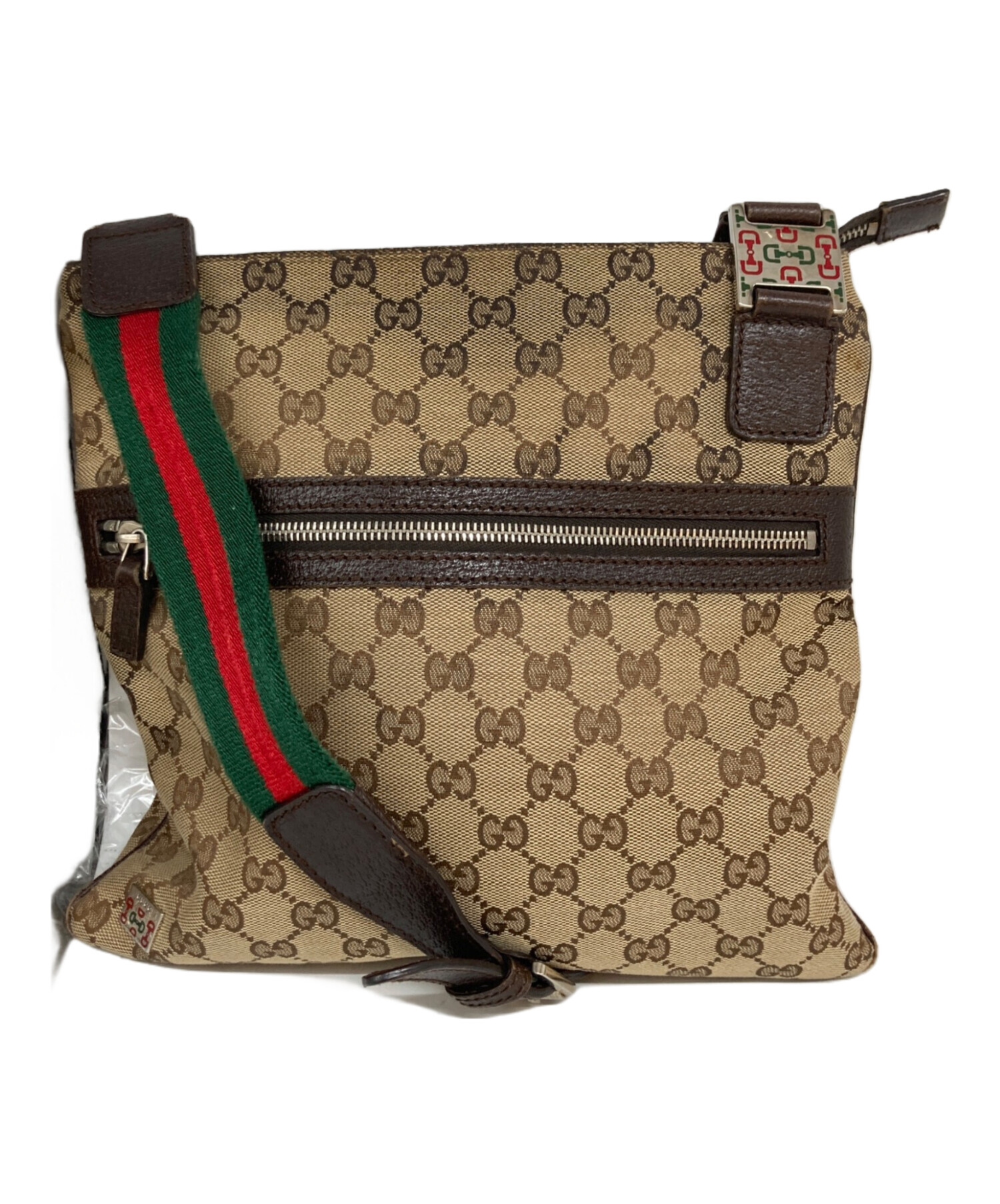 中古・古着通販】GUCCI (グッチ) GGキャンバスショルダーバッグ