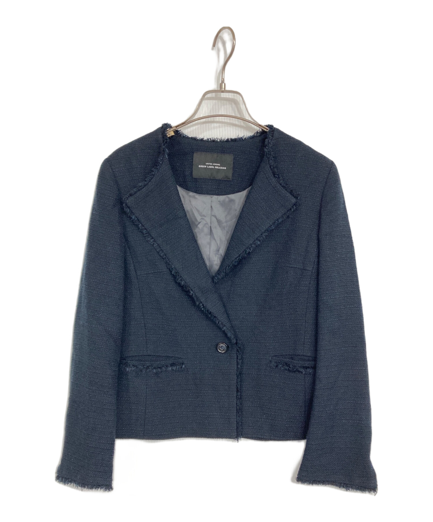 green label relaxing ツイードジャケット38 中古・古着通販】green label relaxing (グリーンレーベルリラクシング