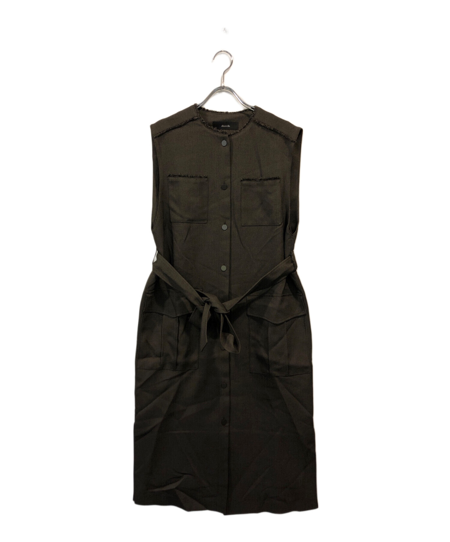 新品☆allureville メランジミニヘリンボンジレワンピース allureville 