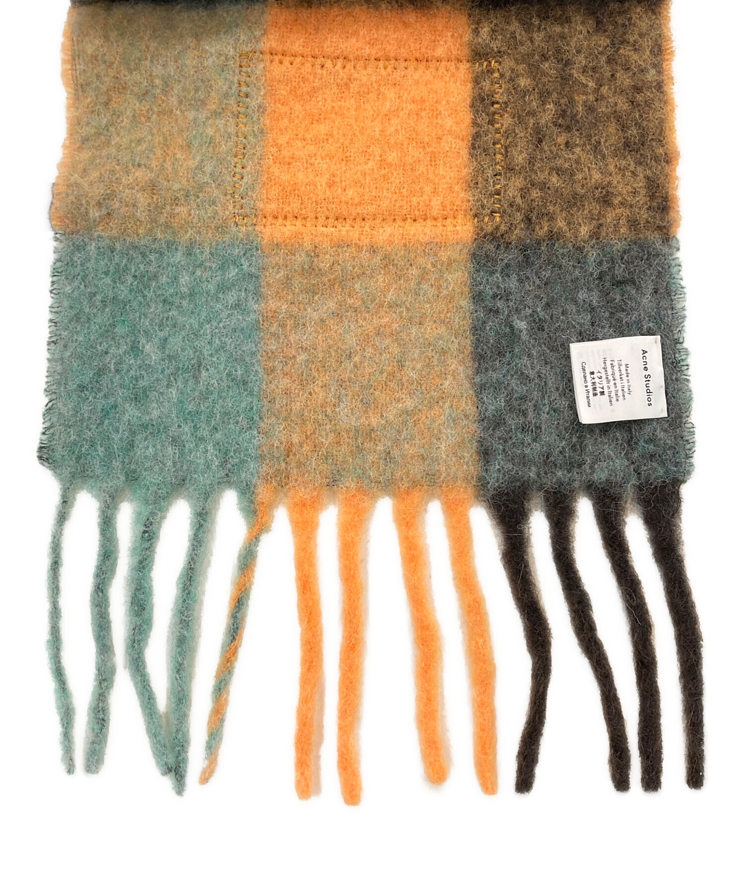 Acne studios（アクネ ストゥディオス）マルチチェックフリンジマフラー Acne studios（アクネ ストゥディオス）マルチチェックフリンジ