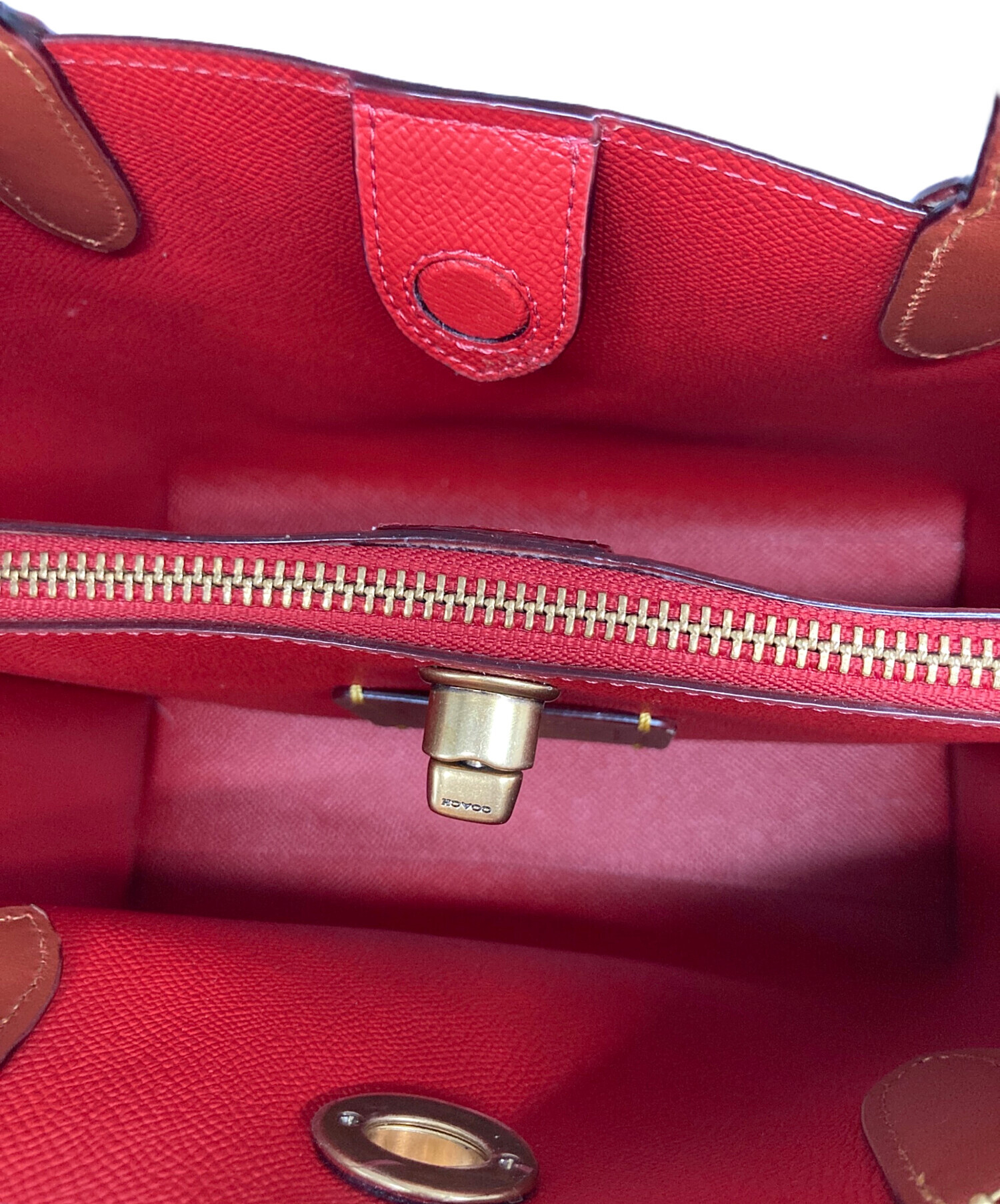 中古・古着通販】COACH (コーチ) 恐竜プリントターンロック2WAYバッグ 