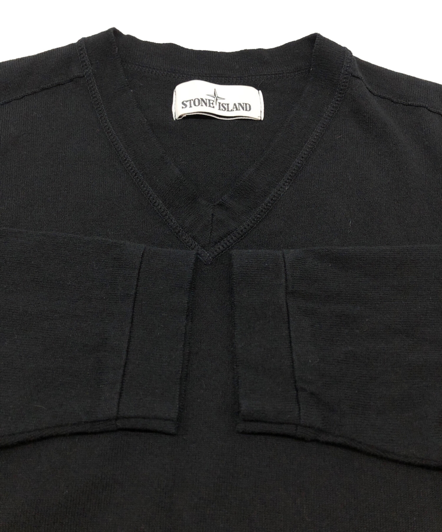 中古・古着通販】STONE ISLAND (ストーンアイランド) Vネックニット 
