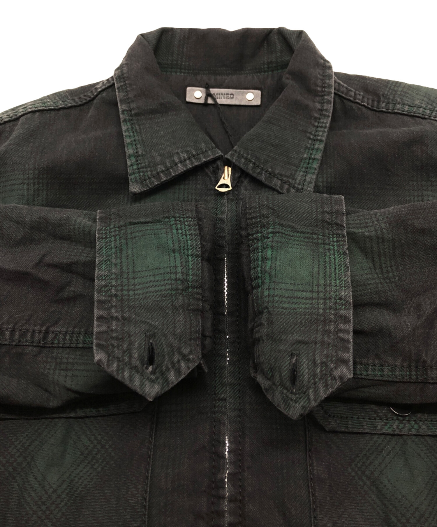 マインデニム MINEDENIM オンブレ ジャケット 中古・古着通販】MINEDENIM (マインデニム) オンブレチェック