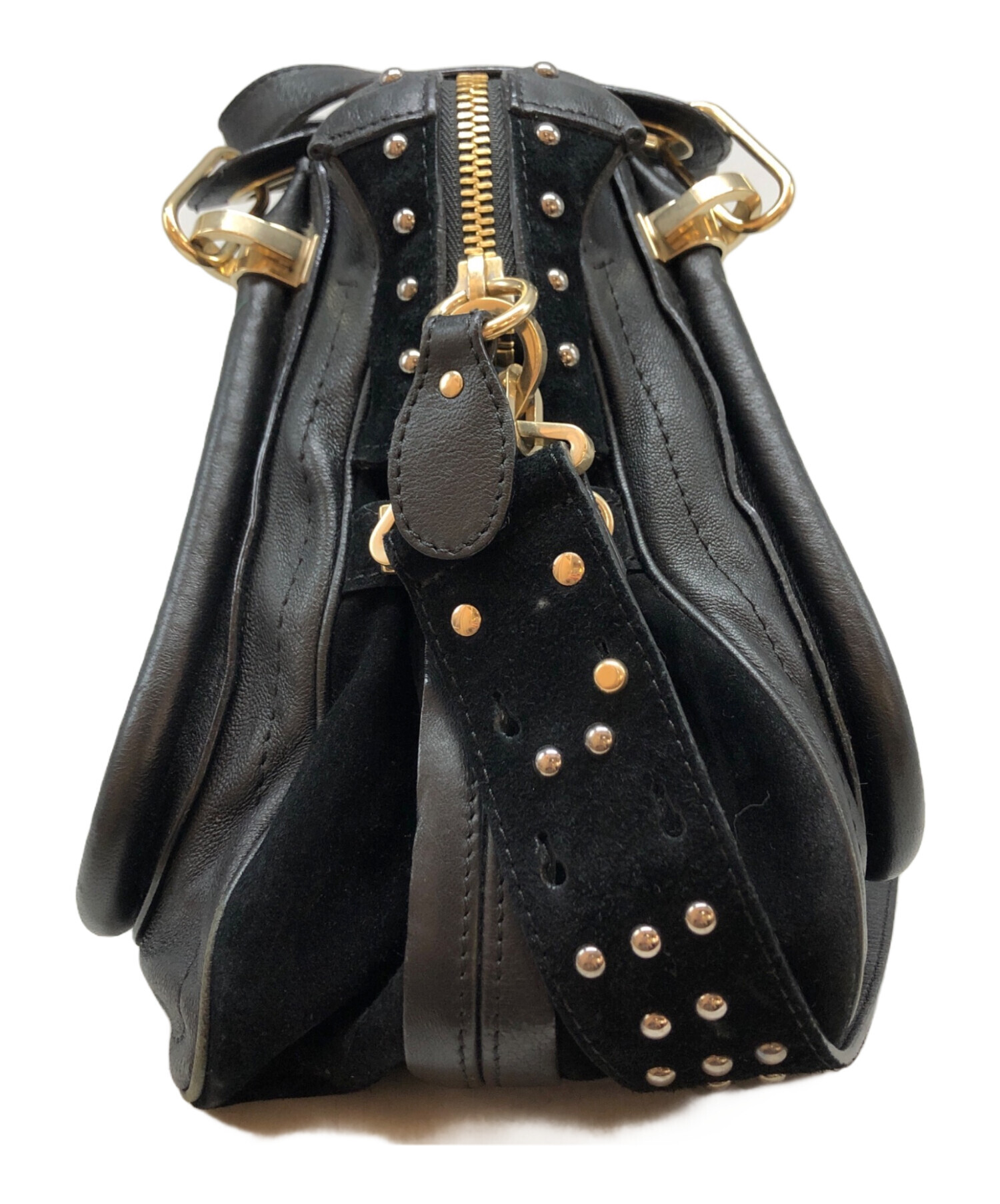 中古・古着通販】Chloe (クロエ) パラティ2wayハンドバッグ ブラック