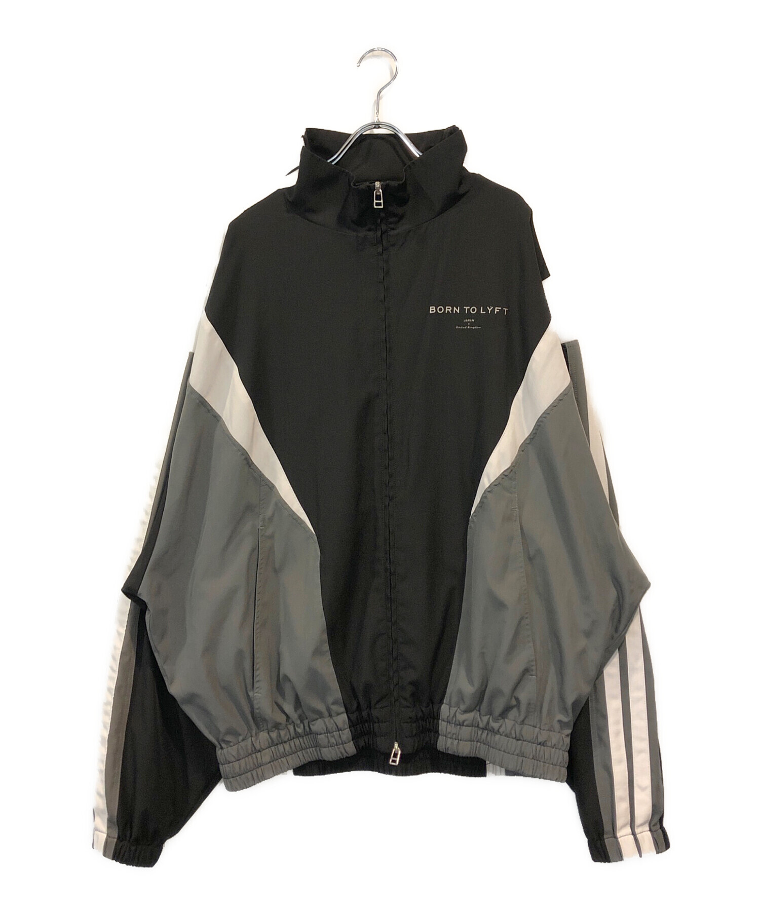 中古・古着通販】Lyft (リフト) 2Line Oversize Track Jacket ブラック 