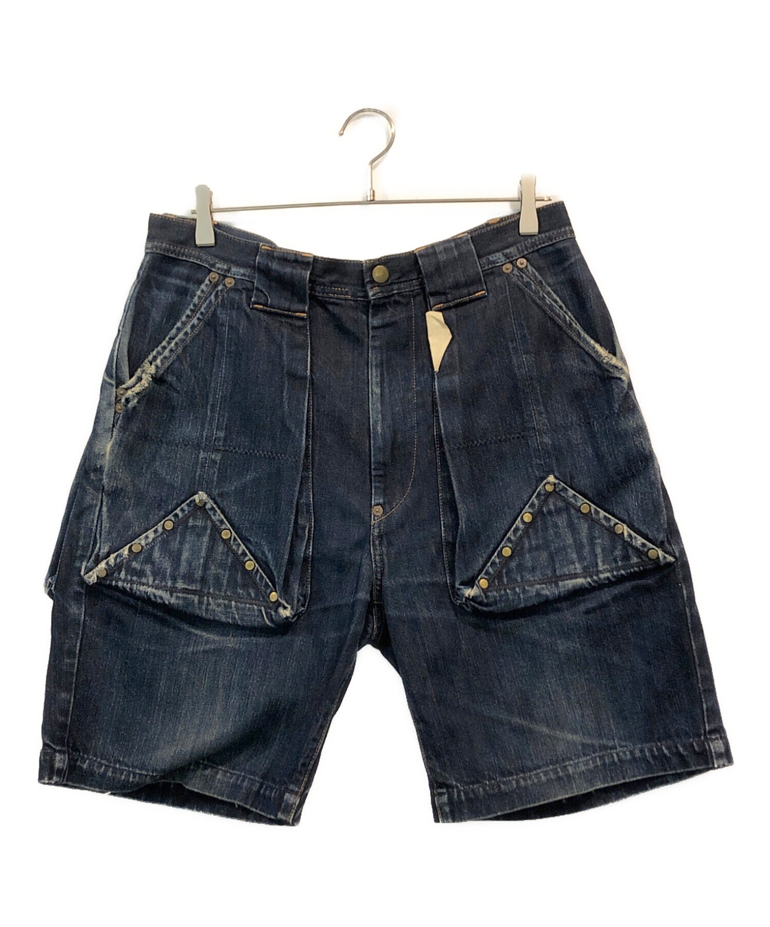 中古・古着通販】KAPITAL (キャピタル) リベットデニムショートパンツ