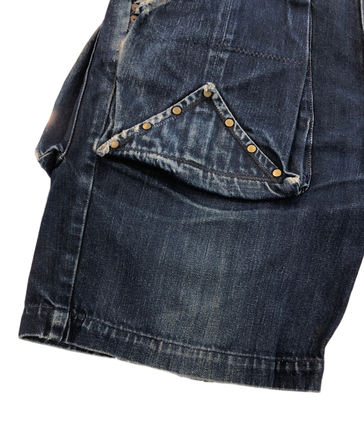 中古・古着通販】KAPITAL (キャピタル) リベットデニムショートパンツ