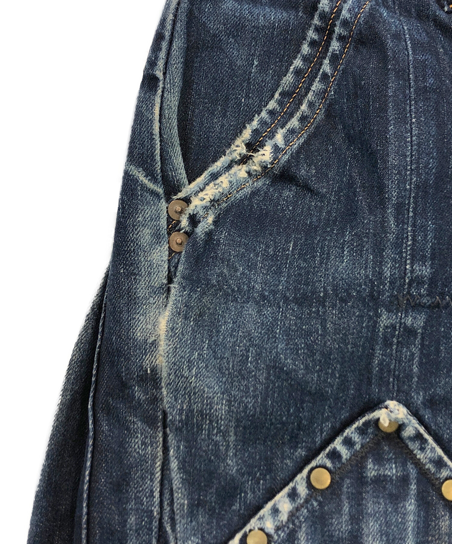 中古・古着通販】KAPITAL (キャピタル) リベットデニムショートパンツ 