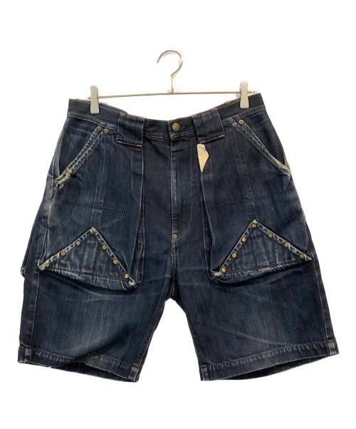 中古・古着通販】KAPITAL (キャピタル) リベットデニムショートパンツ 中古・古着通販】KAPITAL (キャピタル) リベットデニムショートパンツ